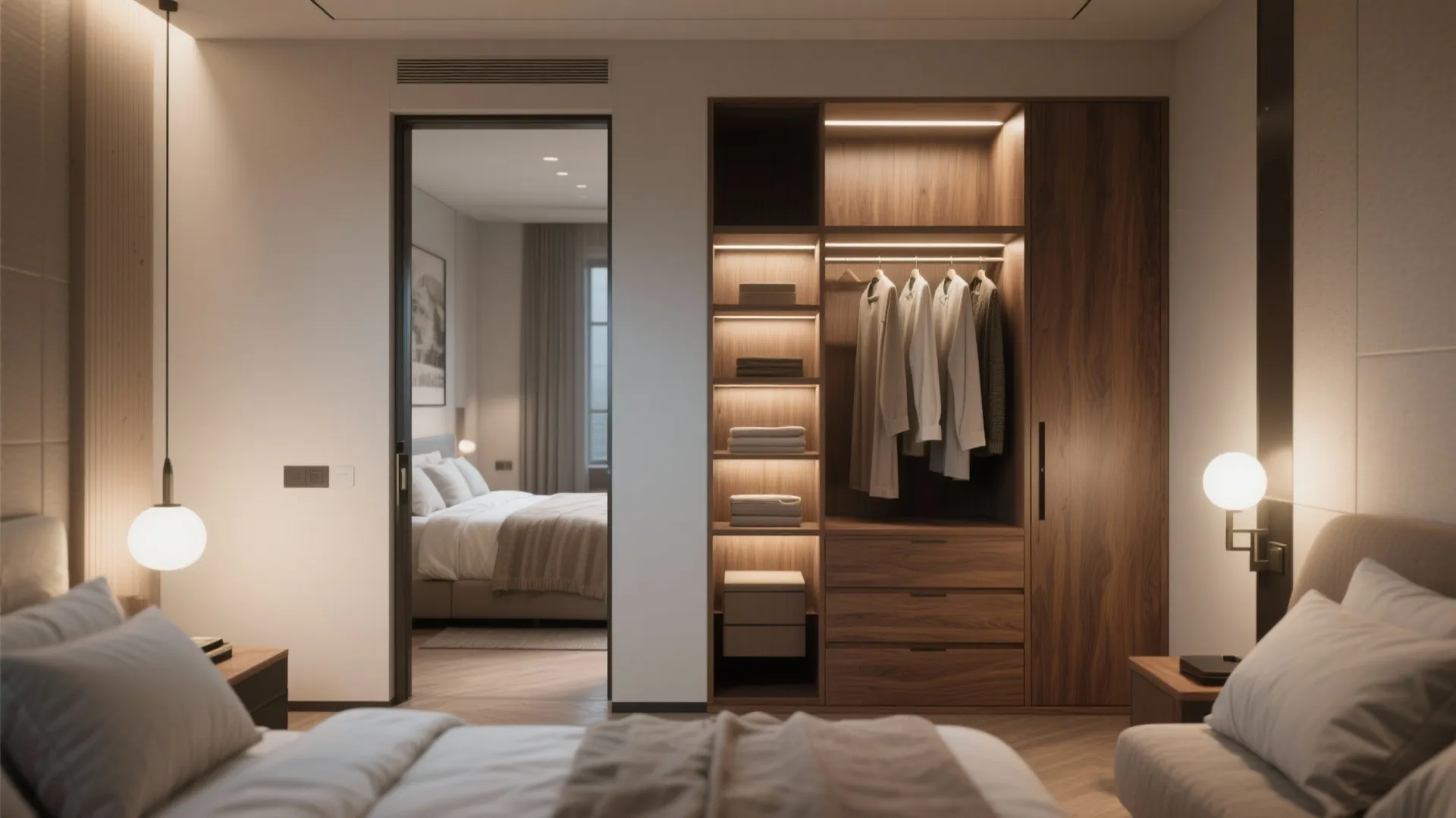 3. Suite-style master with walk-in storage