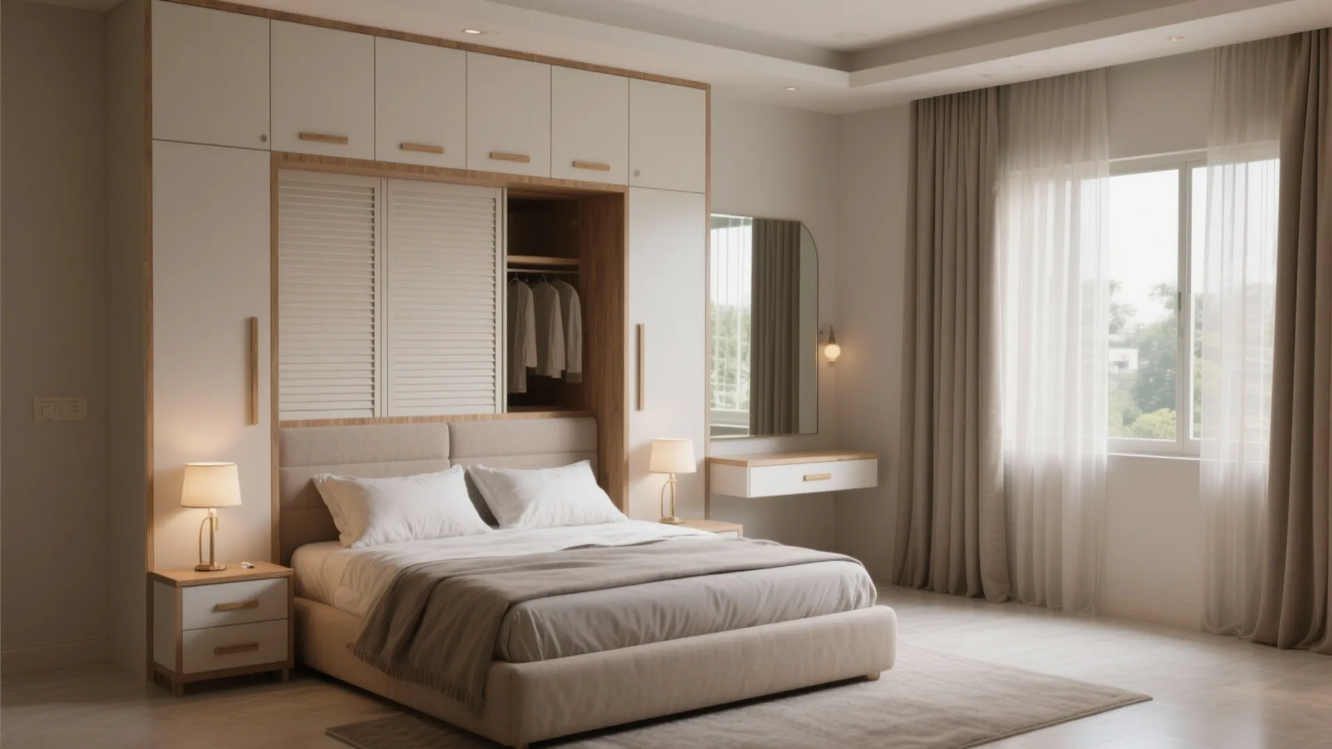 2) Master Suite With a Walk‑in Wardrobe Niche