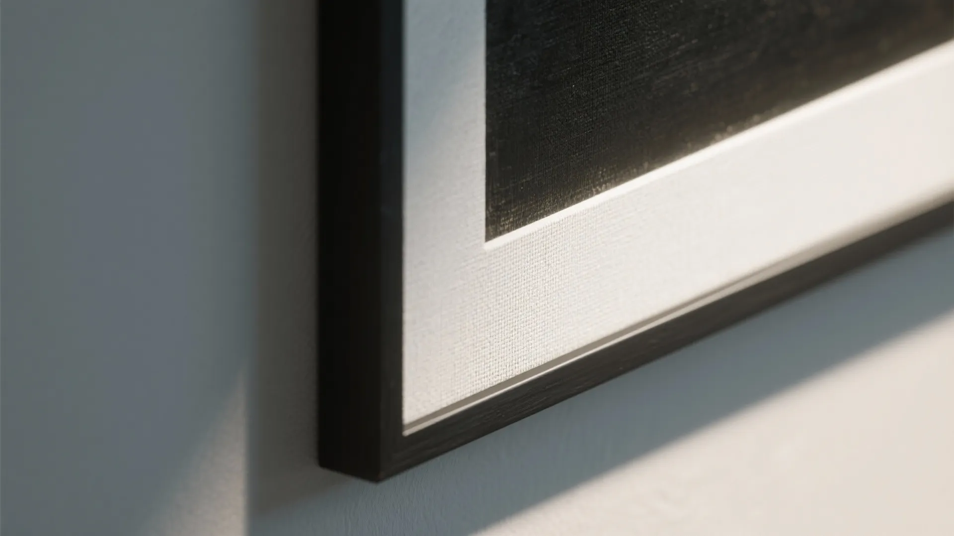 3. Use generous matting and thin frame to breathe