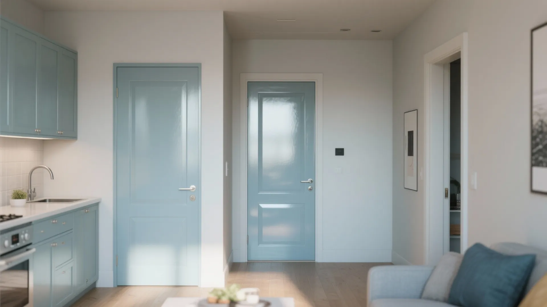 How I match color and finish in small spaces