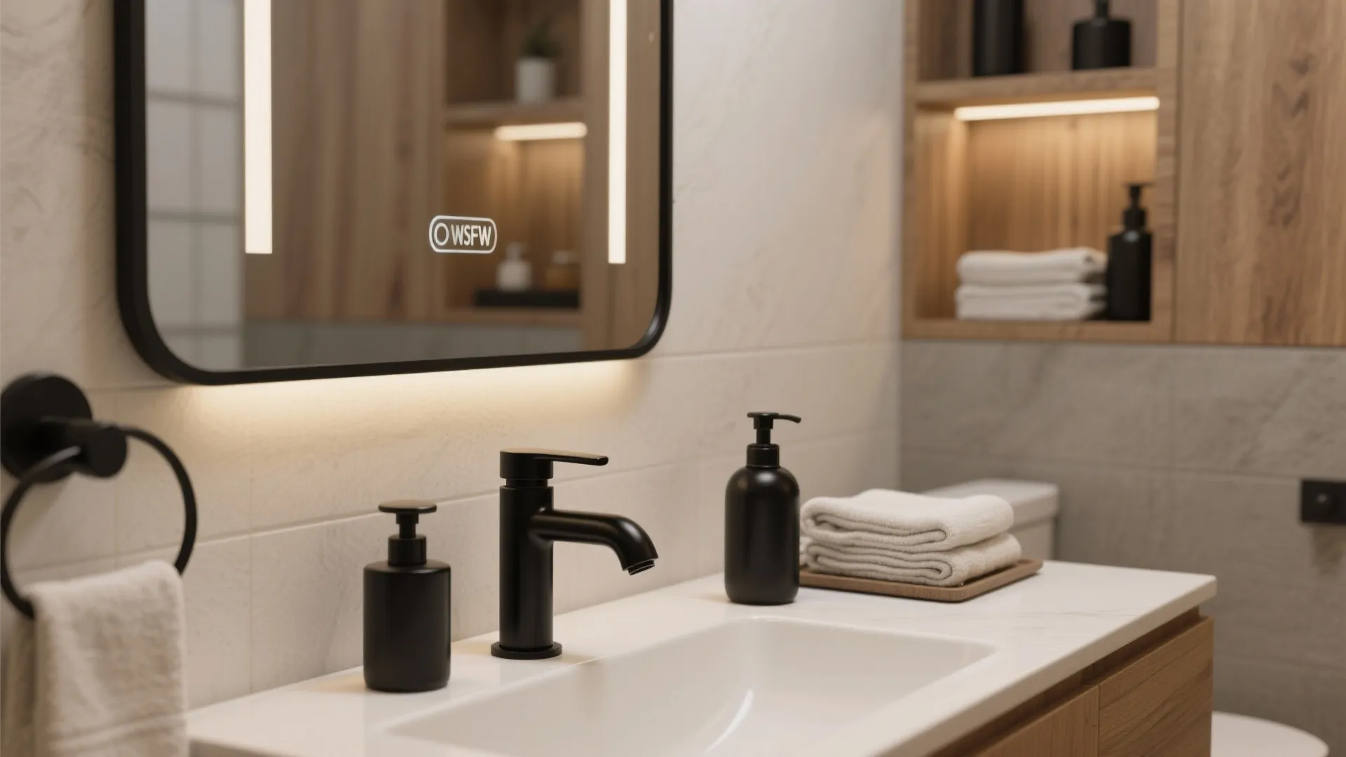 2. Group with matching black fixtures