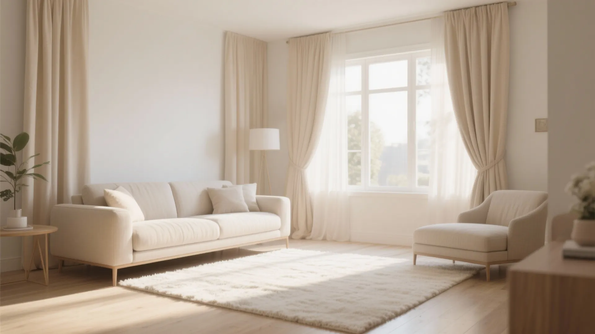 9. Matching Curtains and Rug Tones