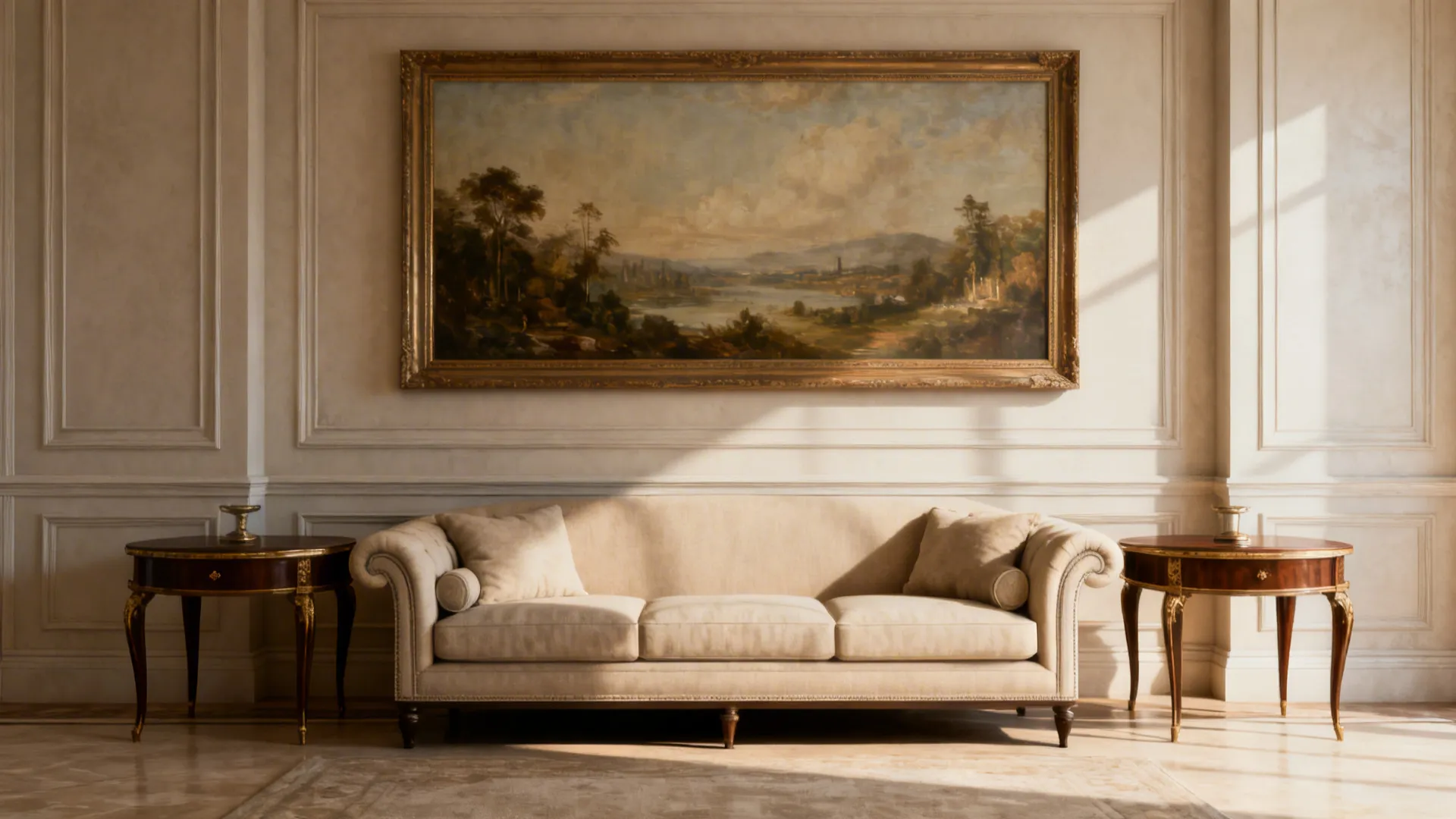 3. Pair of Matching End Tables for Symmetry