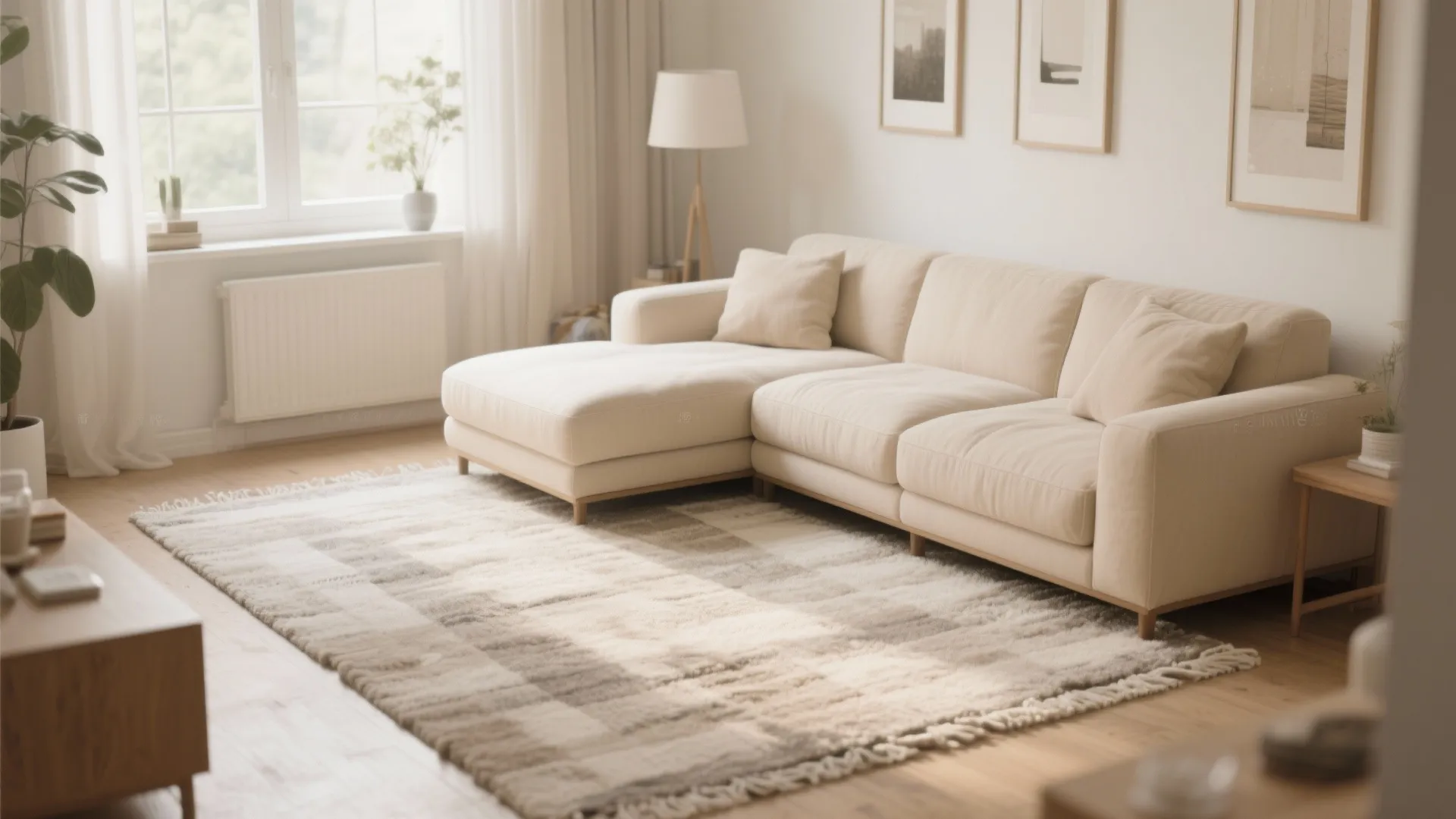7. Matching Rug to Sofa Color