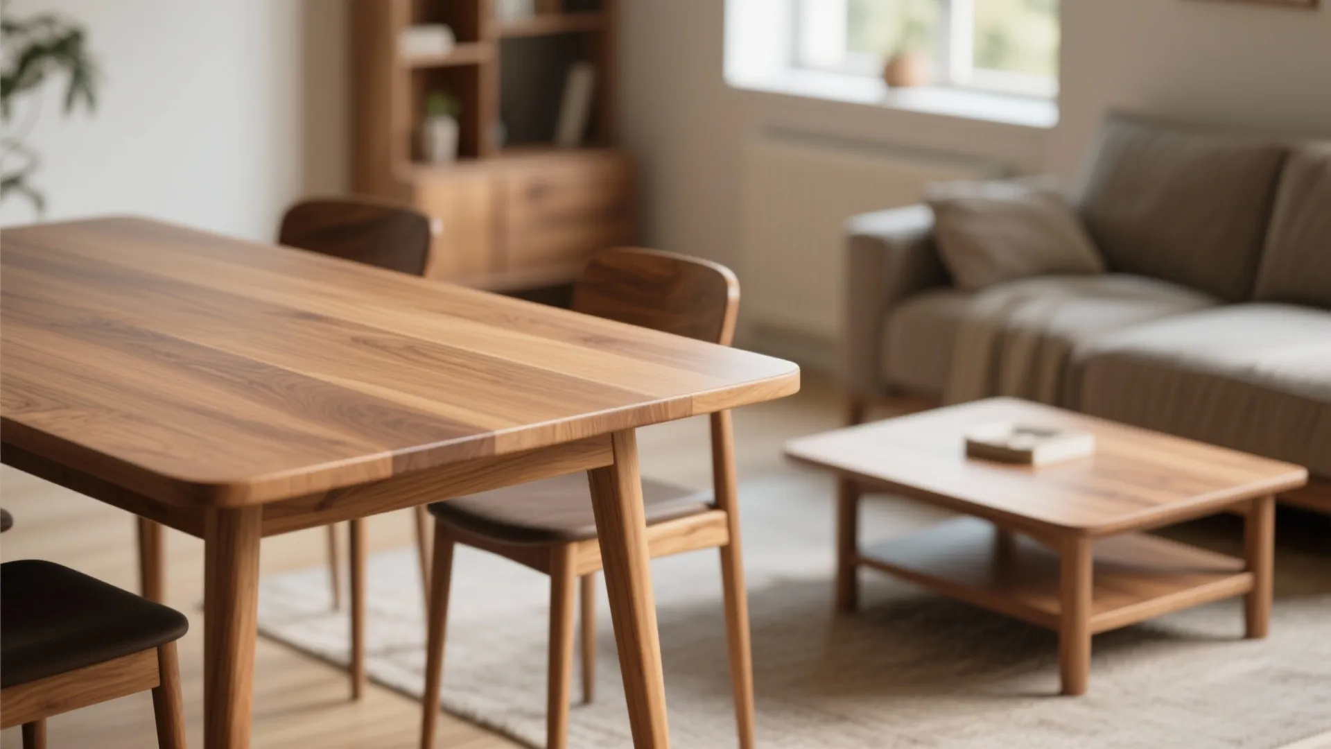 10. Matching Wood Tones Across Furniture