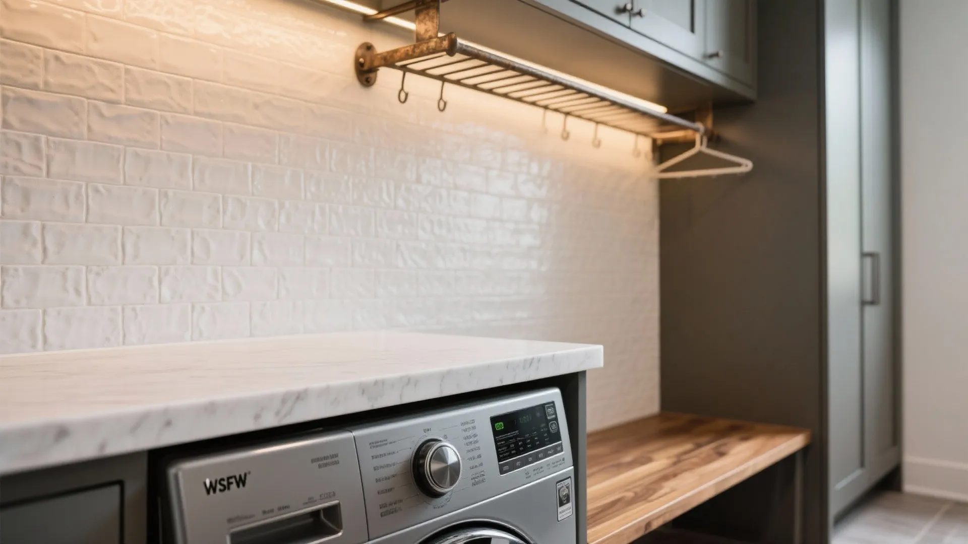 Laundry-Mudroom Combo With Bench and Cubbies