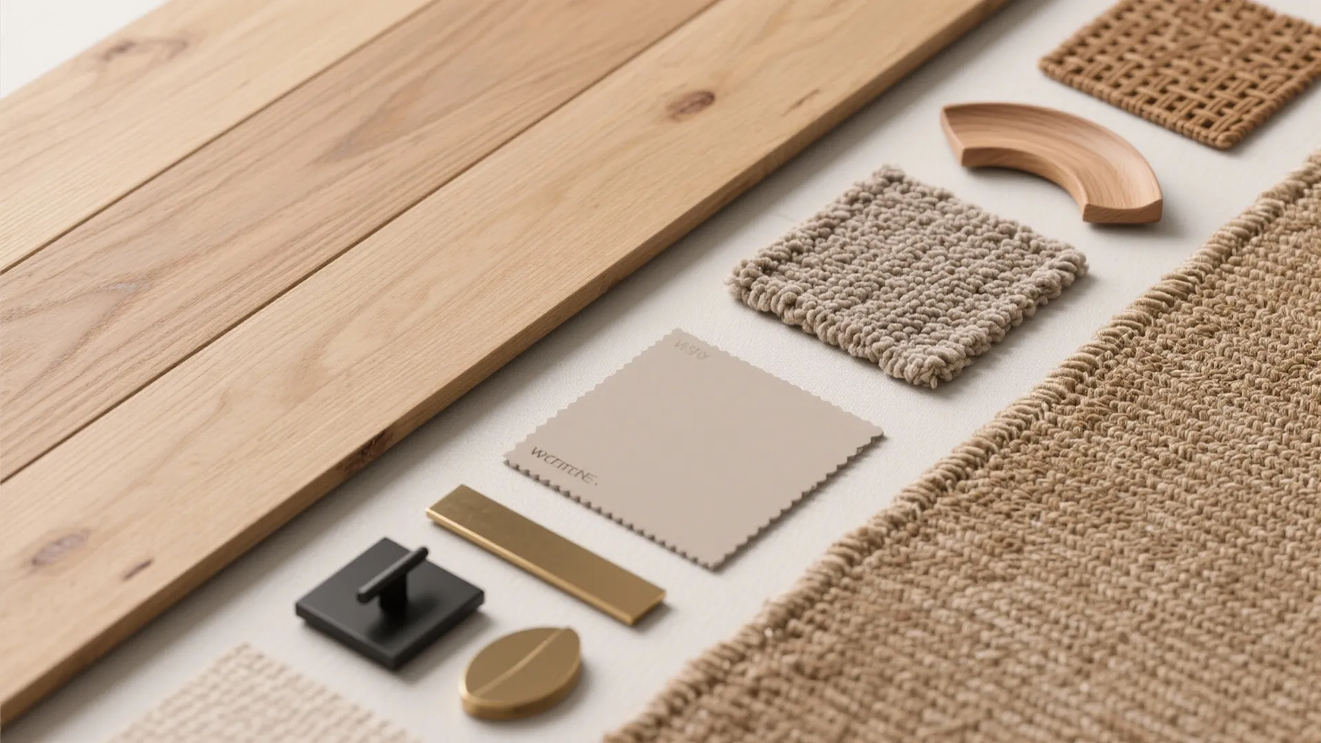 Warm wood accents, woven textures, and soft curves