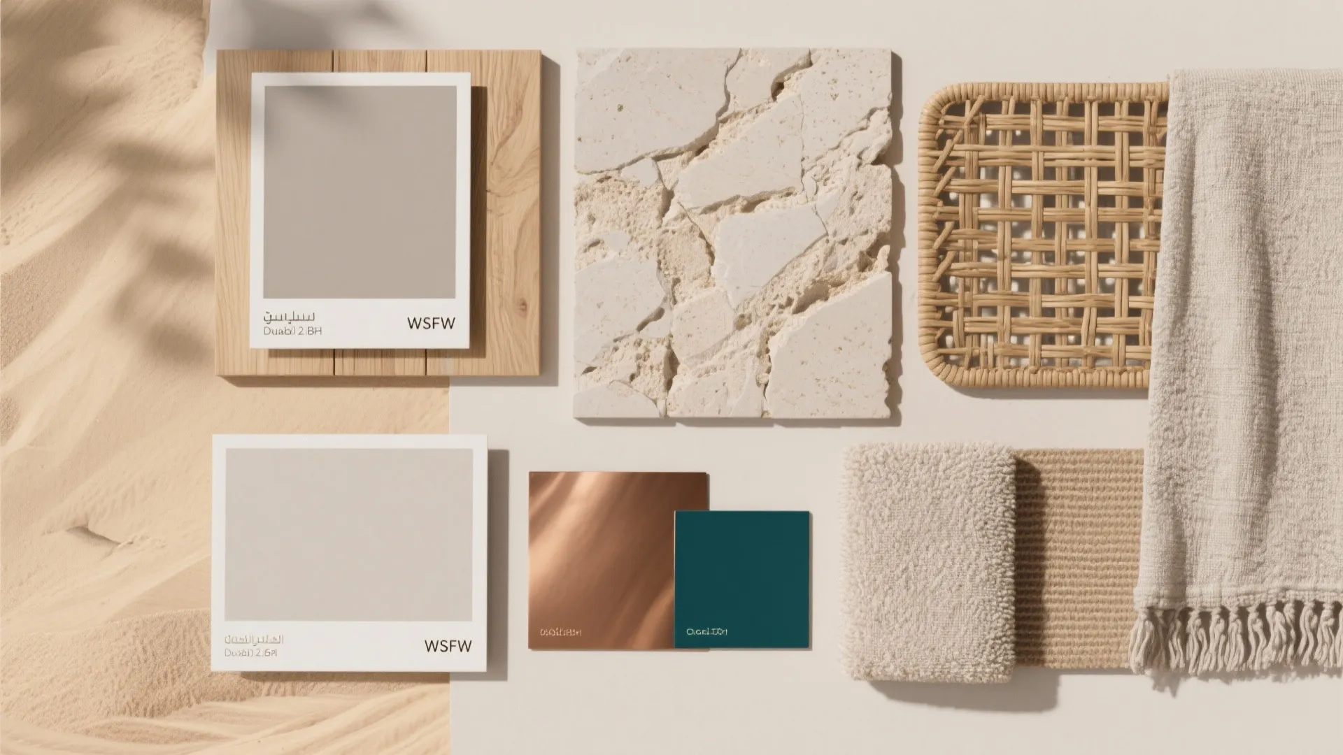 Calm Desert Palette With Layered Textures