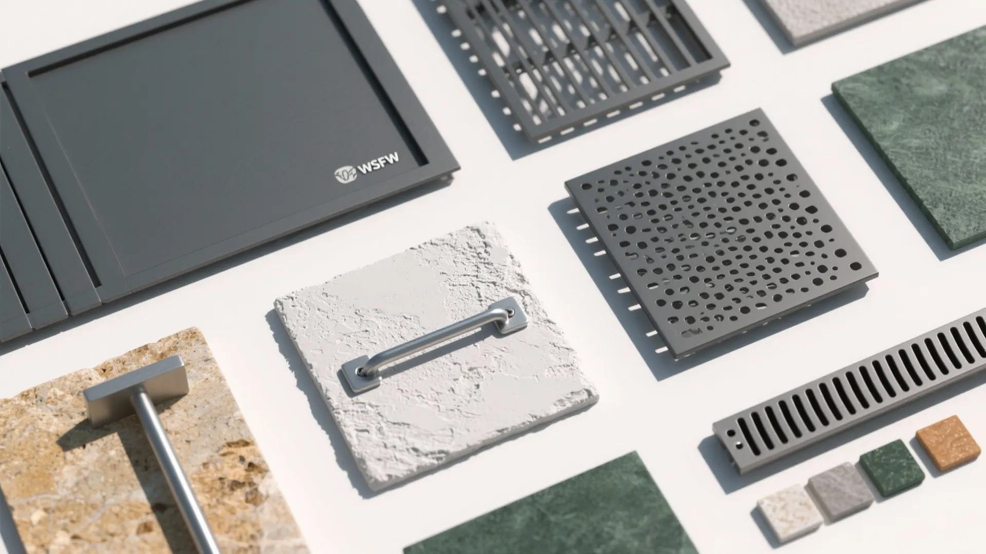 2) Mix solids and screens for privacy and airflow