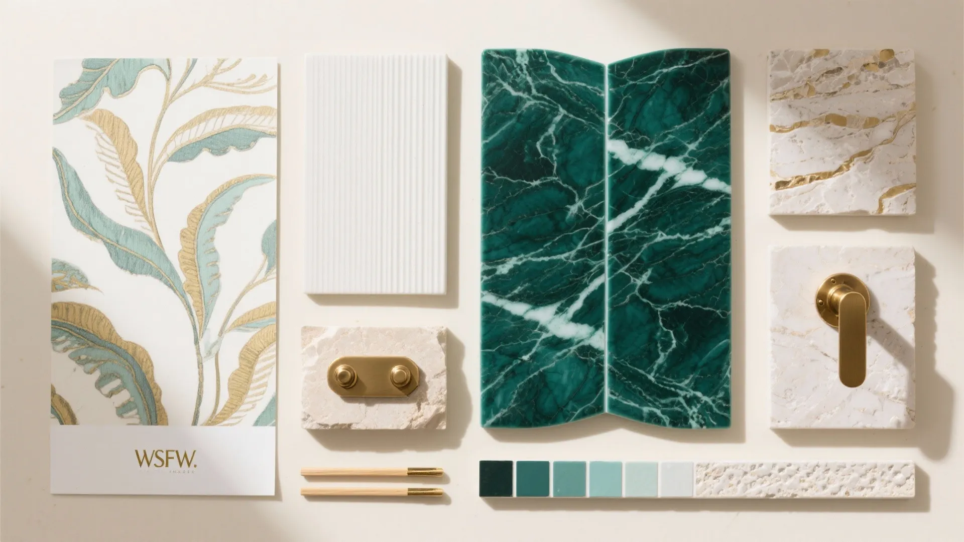 Statement materials: one bold move (tile, stone, or wallpaper)