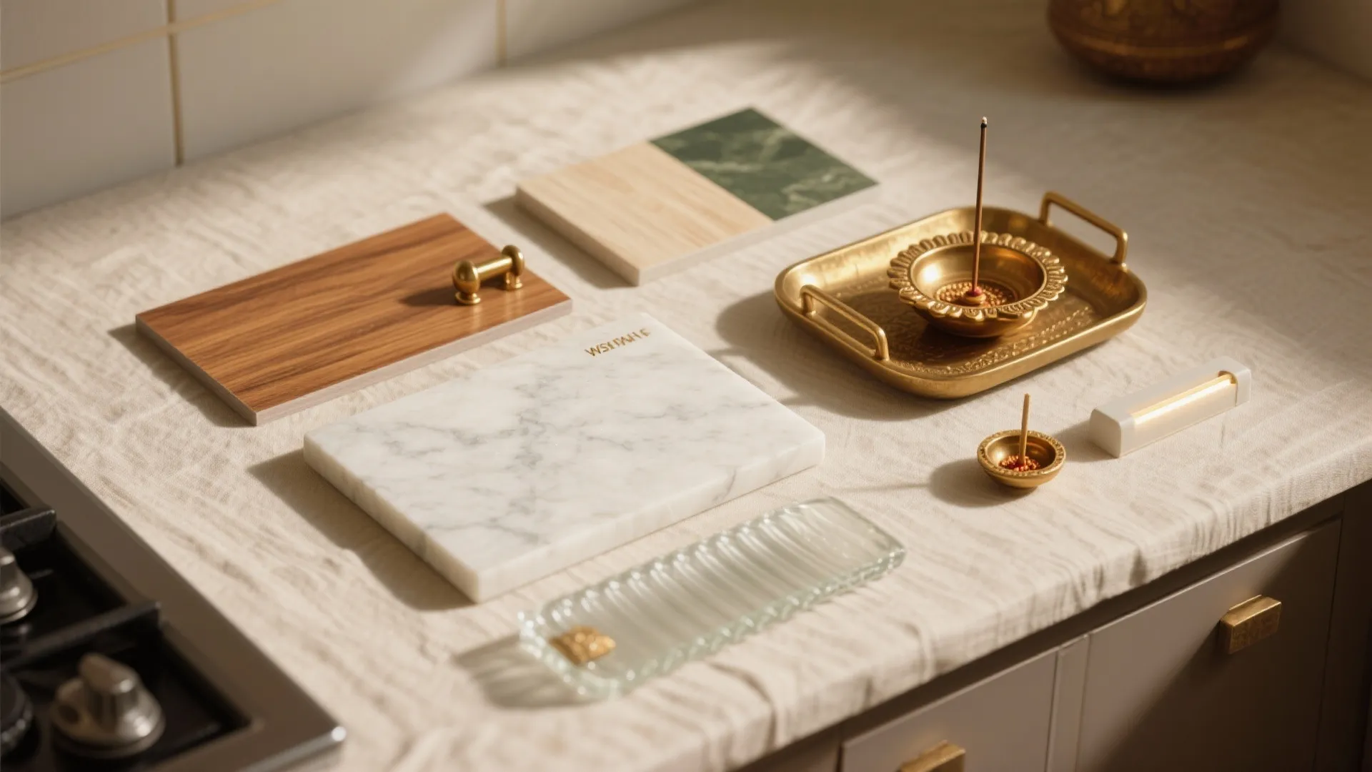 5) Material & Mood: Wood, Brass, Stone — Plus Ventilation and Safety