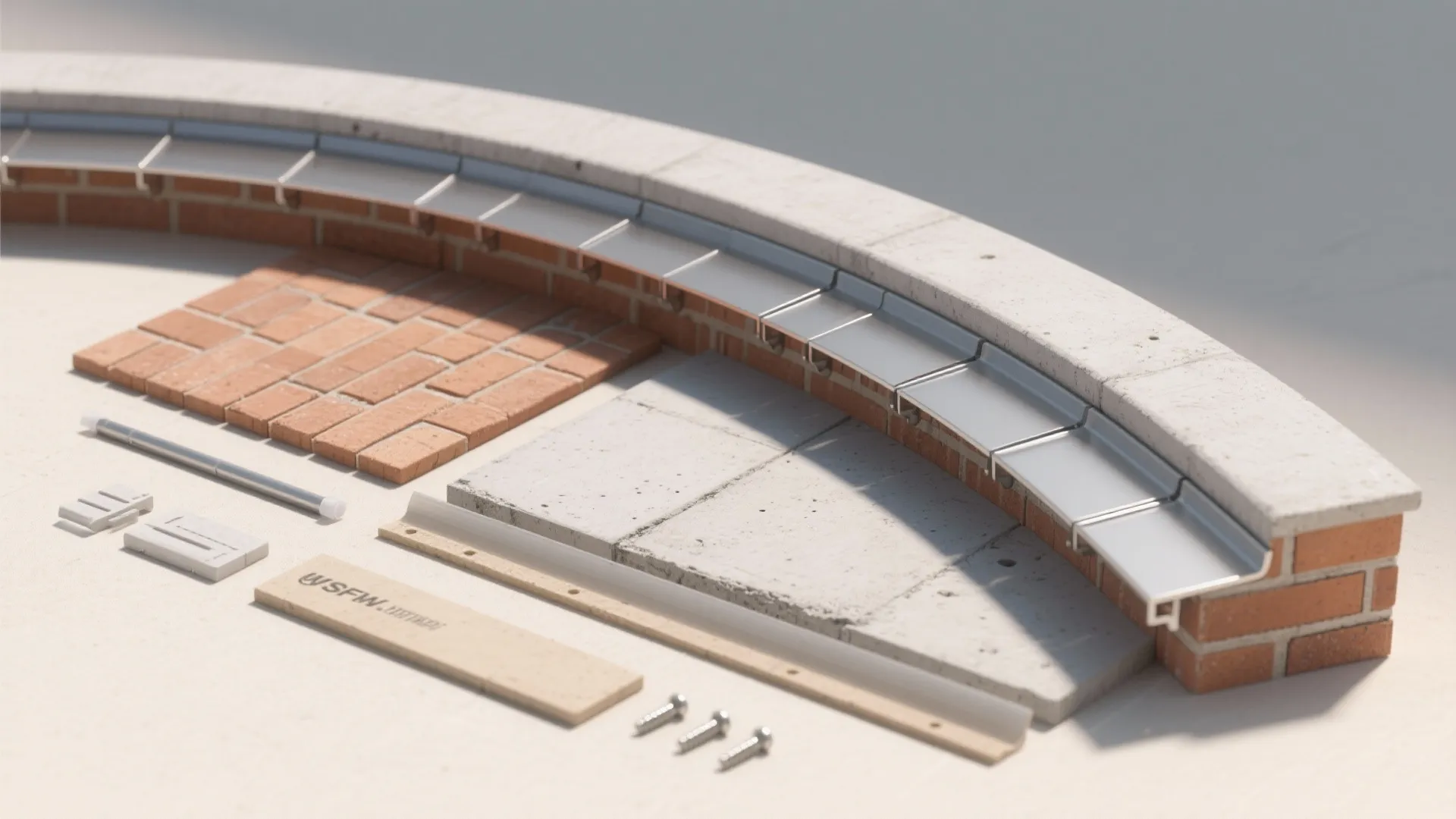 4) Materials That Love to Bend: Concrete, Brick, Coping