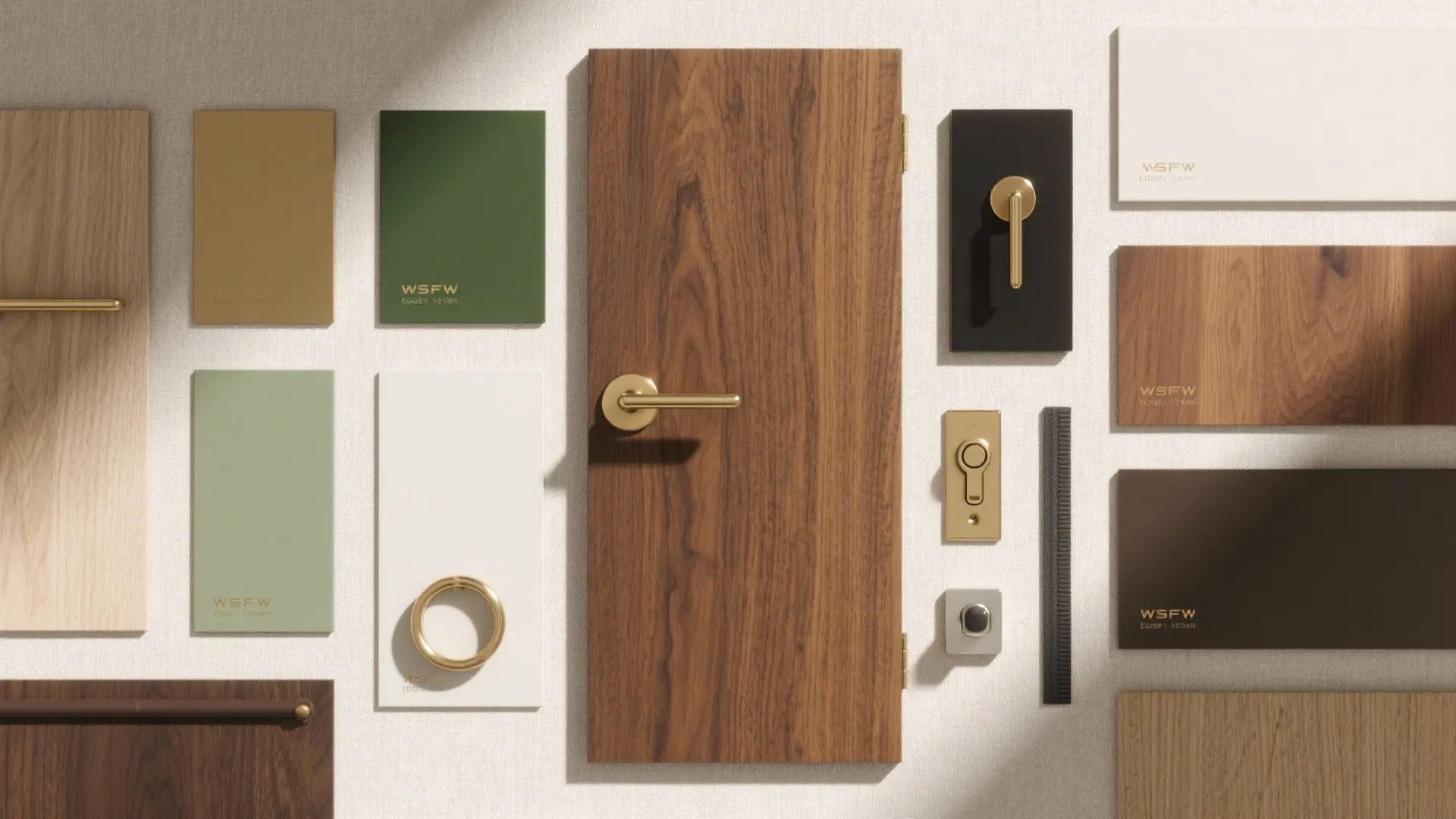 Material Mood: Wood Warmth, Color Pops, and Quiet Hardware