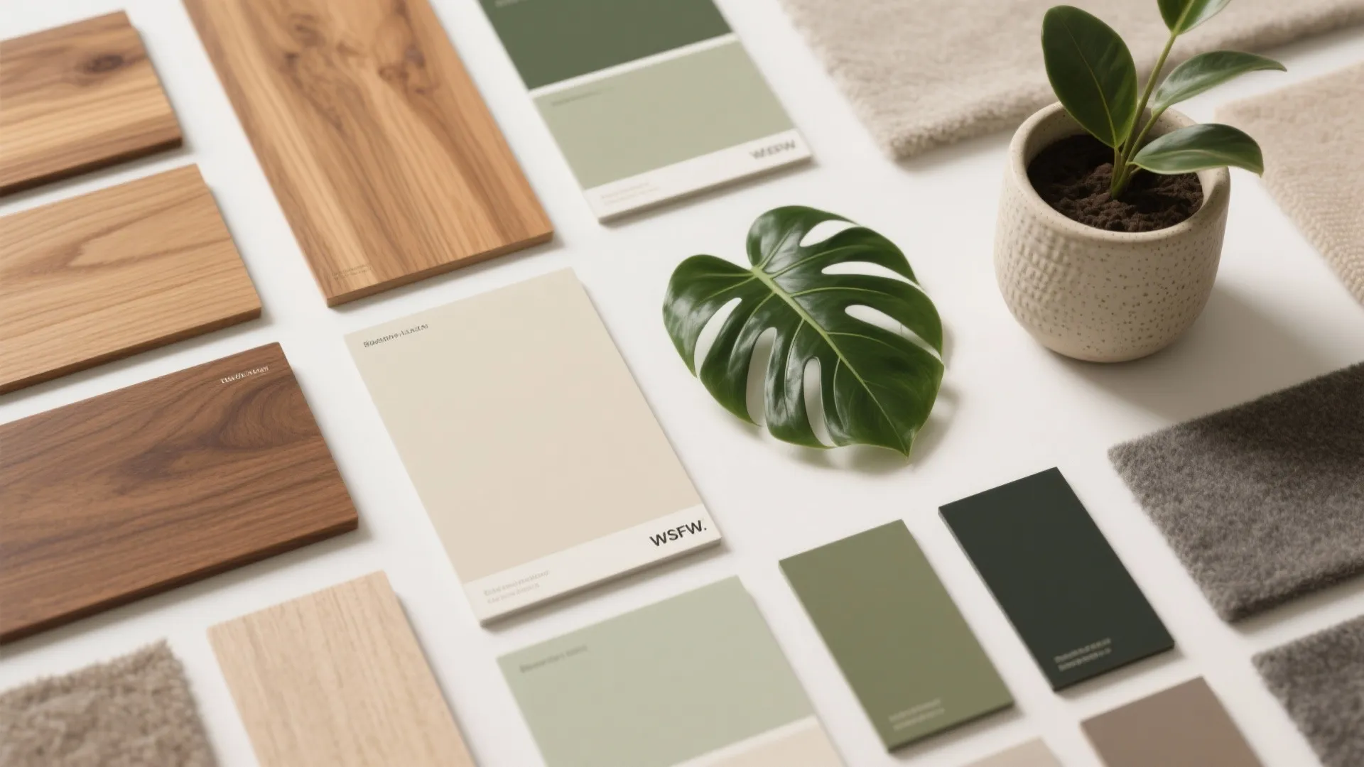 Biophilic Materials and Warm Tones for Calm, Sustained Work