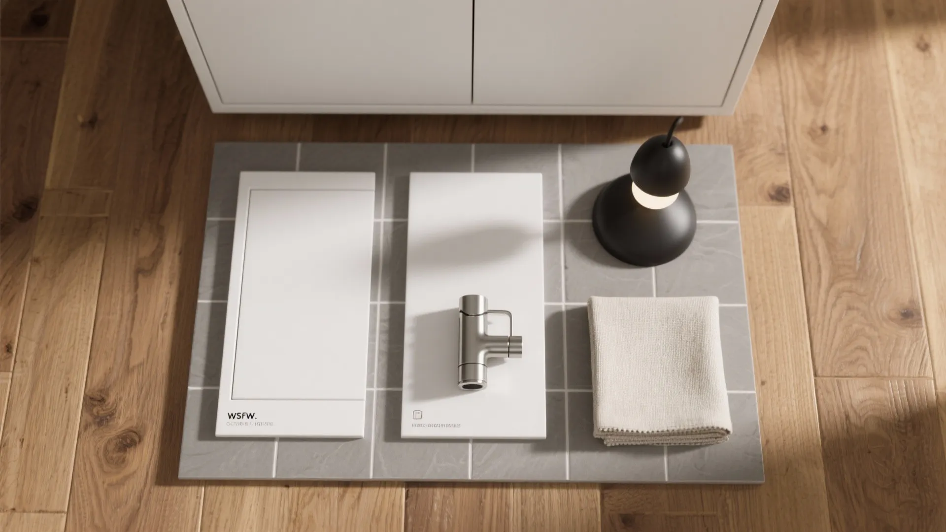 Material continuity with warm wood and one floor