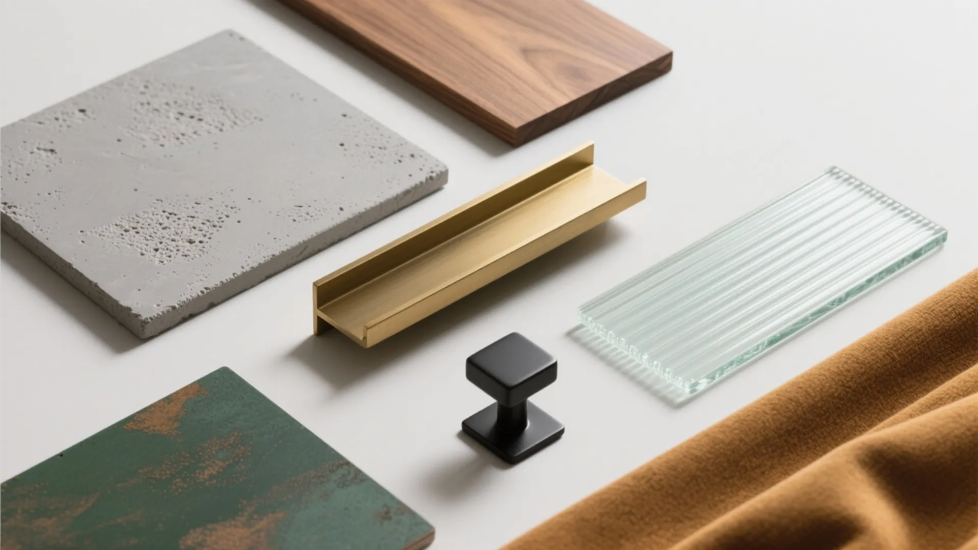 3) Material Palette That Elevates: Microcement, Engineered Wood, Brass, and Glass