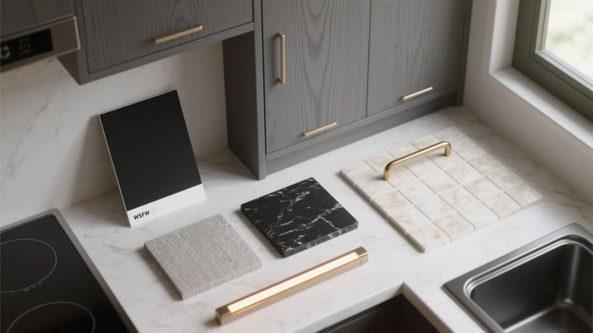 4. Play with Texture: Wood, Matte Paint, and Stone