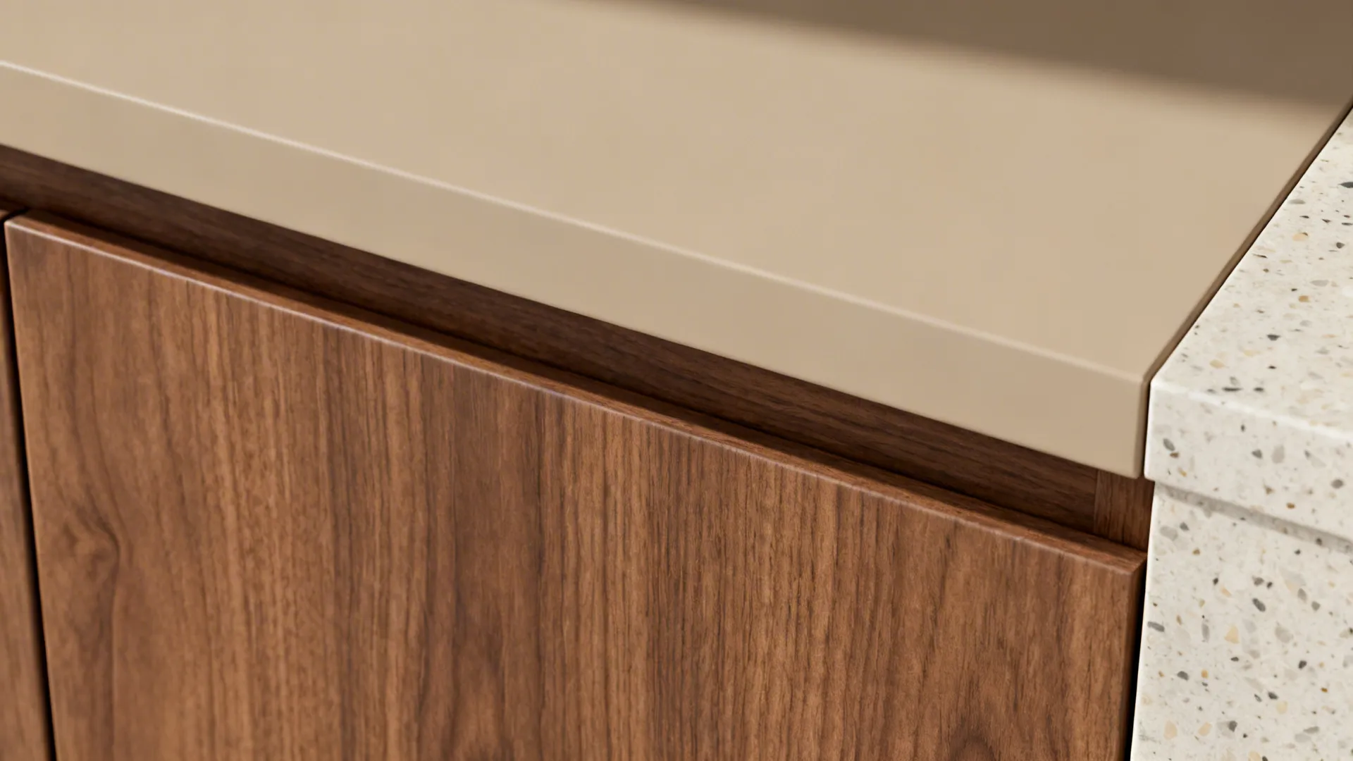 Material Mix: Wood Warmth, Matte Metals, and Easy-Clean Surfaces