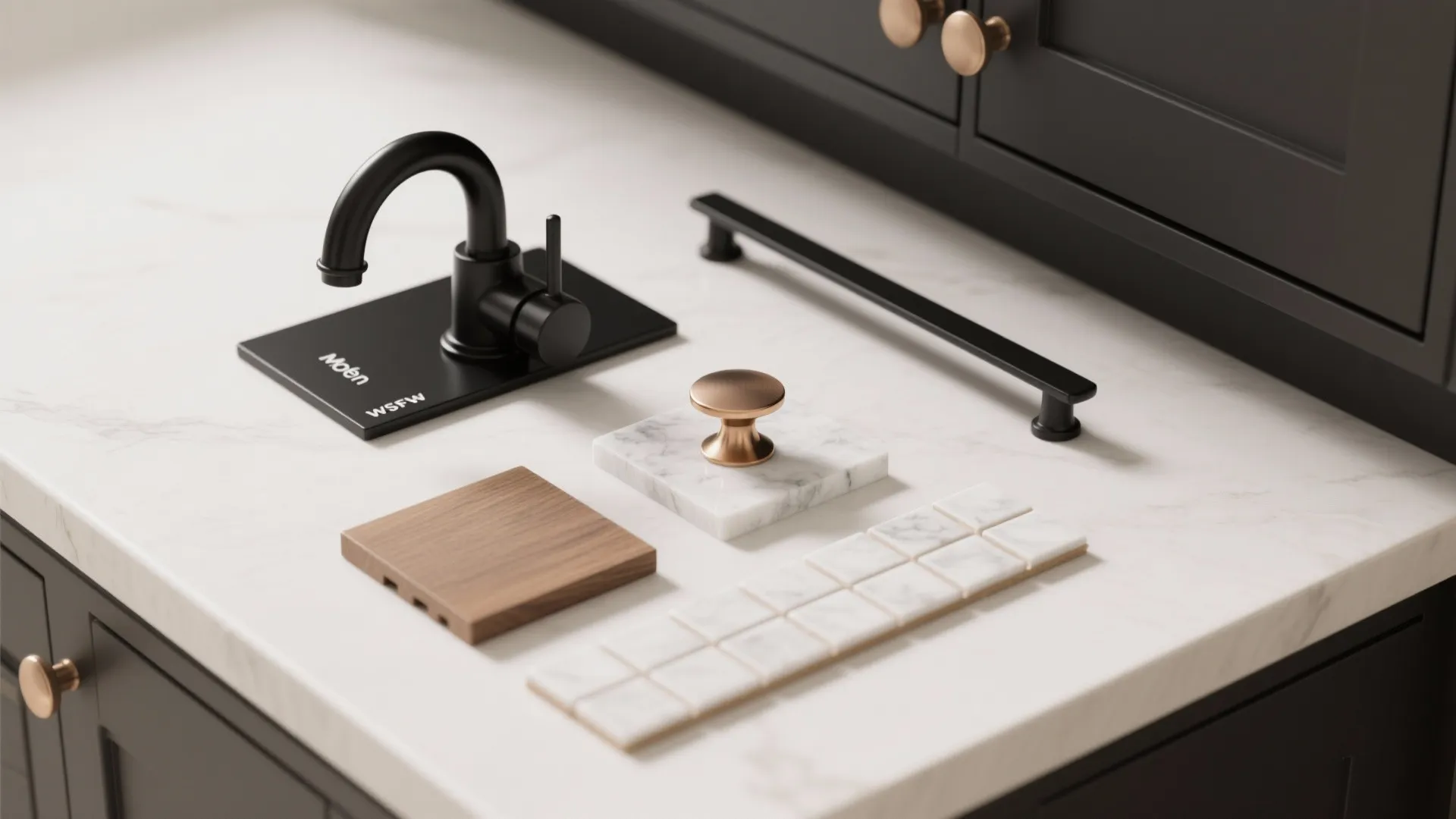 2. Match metals sparingly for cohesion