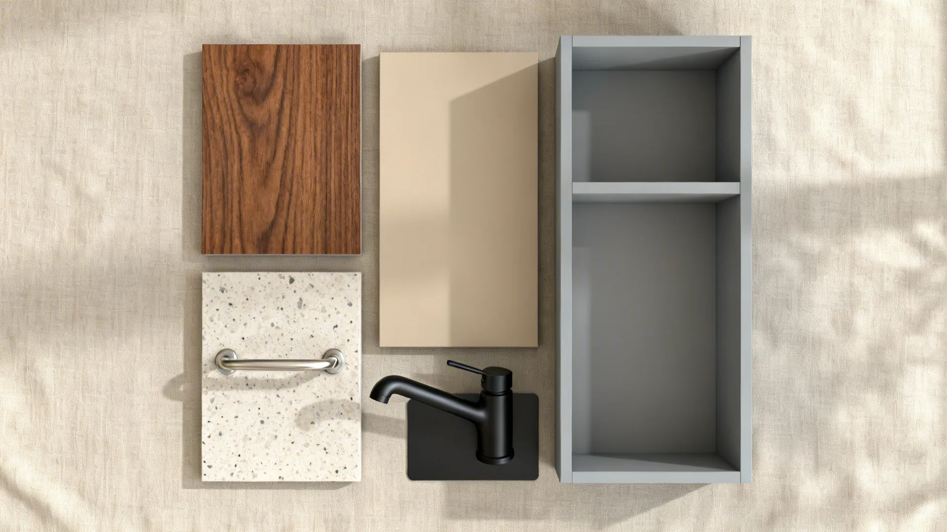 Material Mix: Wood Warmth, Matte Metals, and Easy-Clean Surfaces