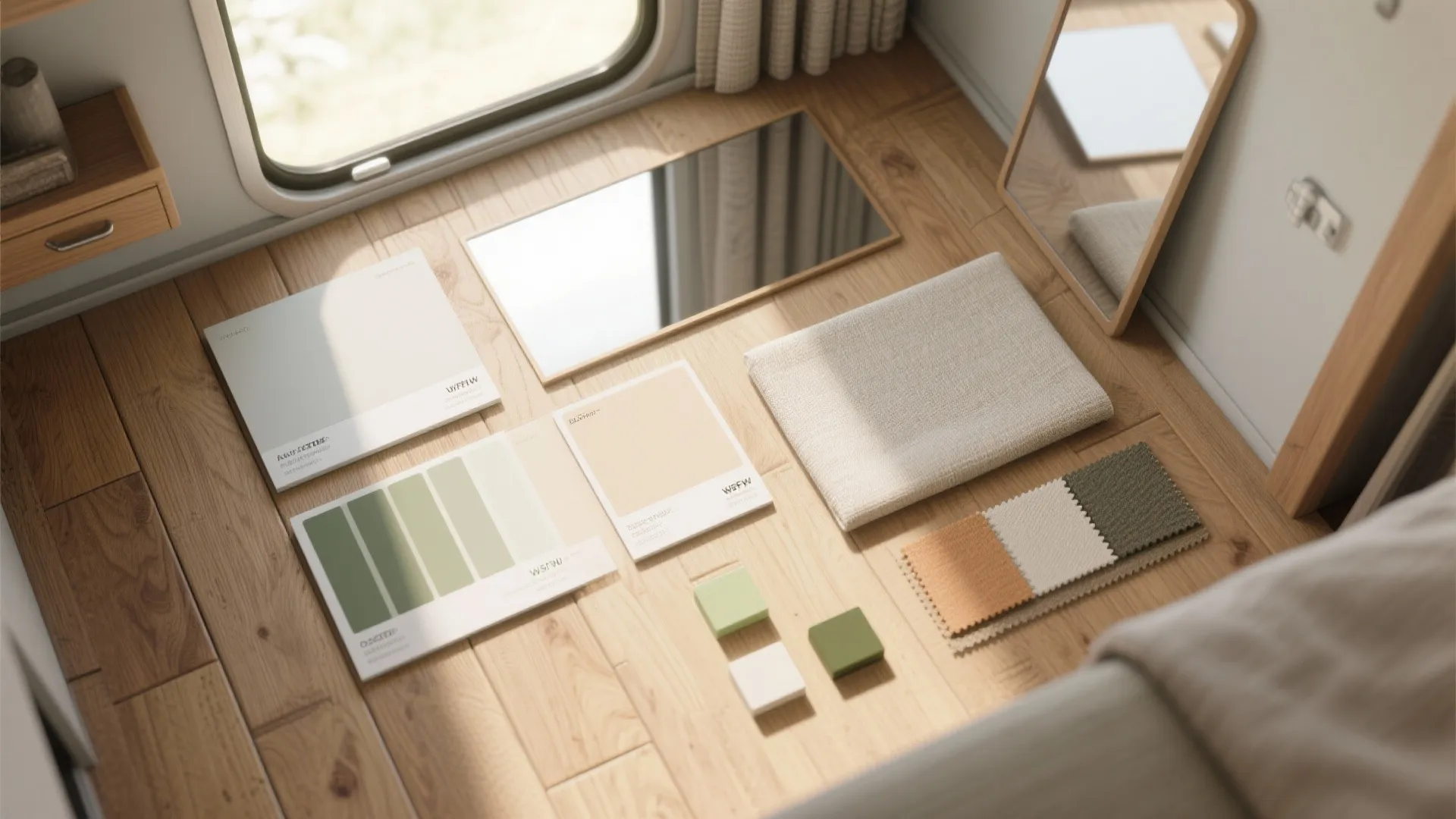 4. Light, reflective palettes and consistent flooring