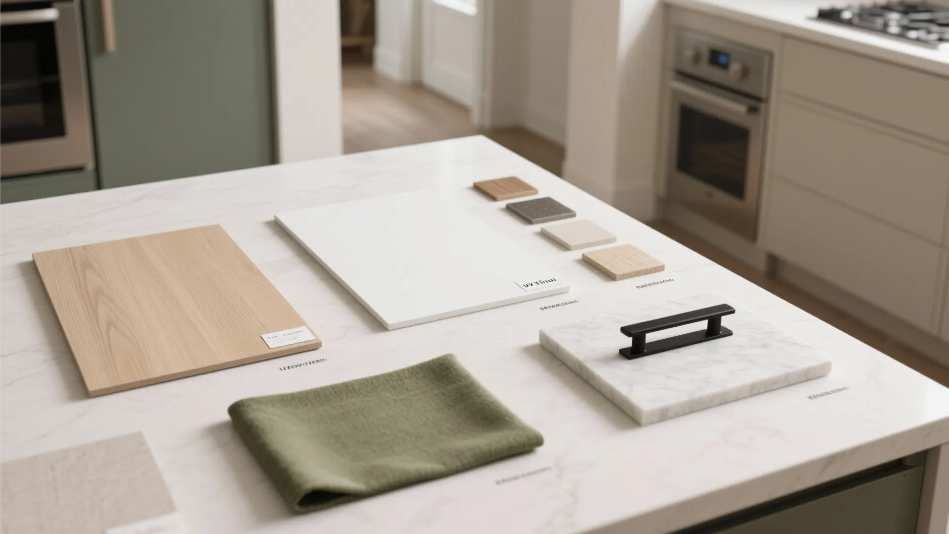 Warm Material Palette with Consistent Wood Tones