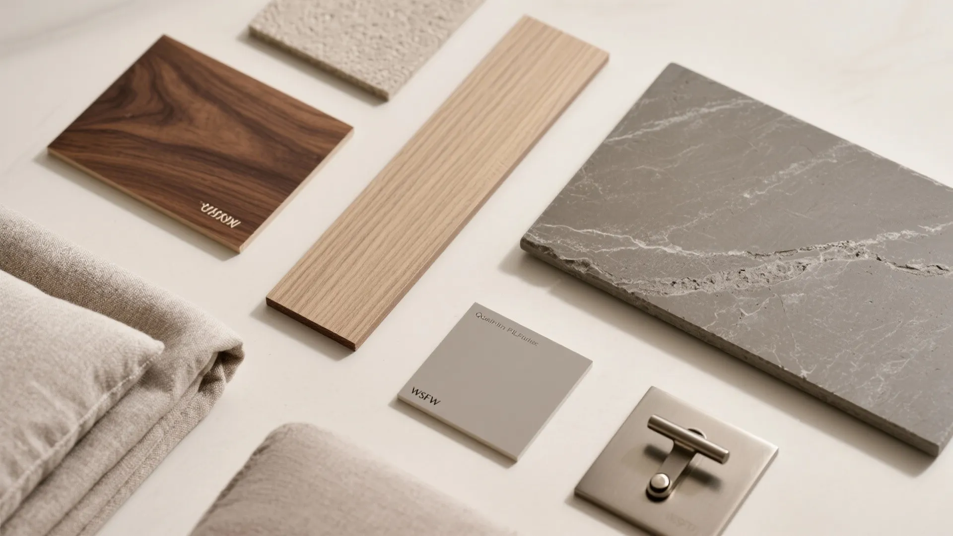 Warm Wood Accents with Stone and Soft Neutrals