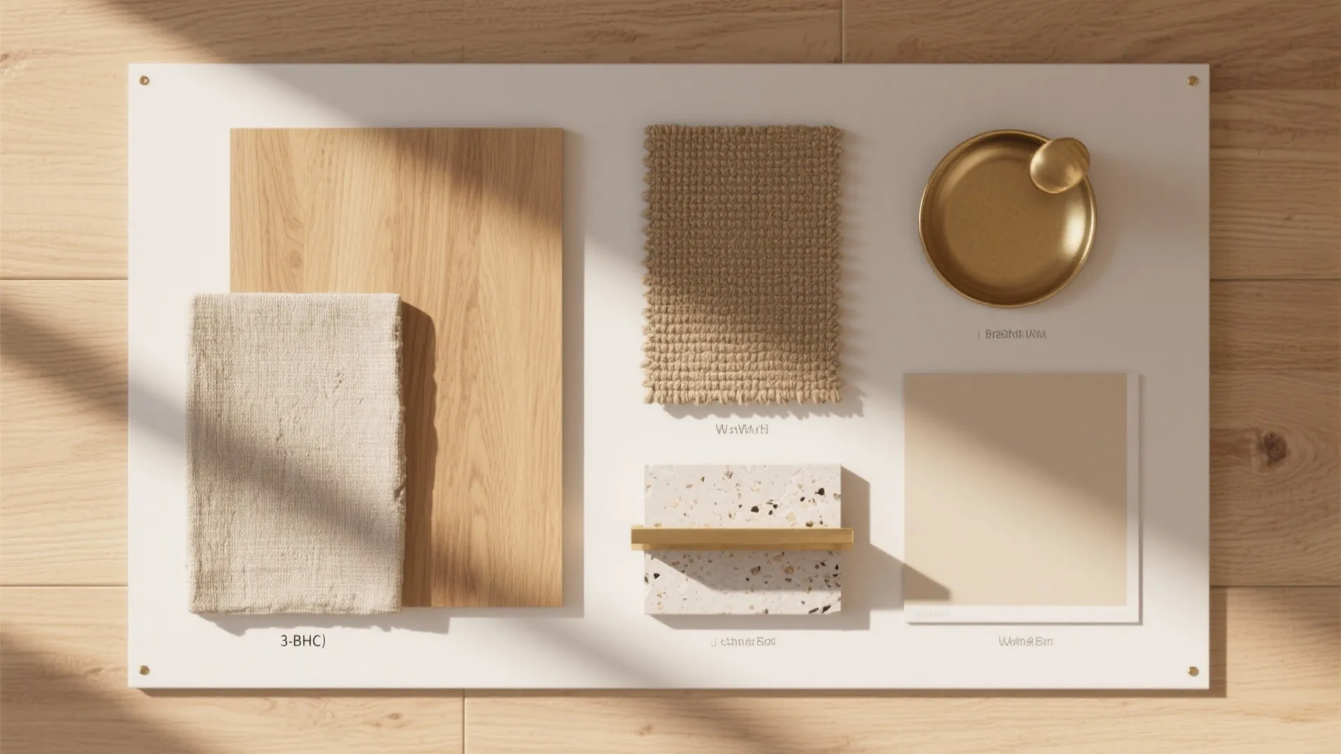 Material warmth: wood, fabric, and a touch of stone