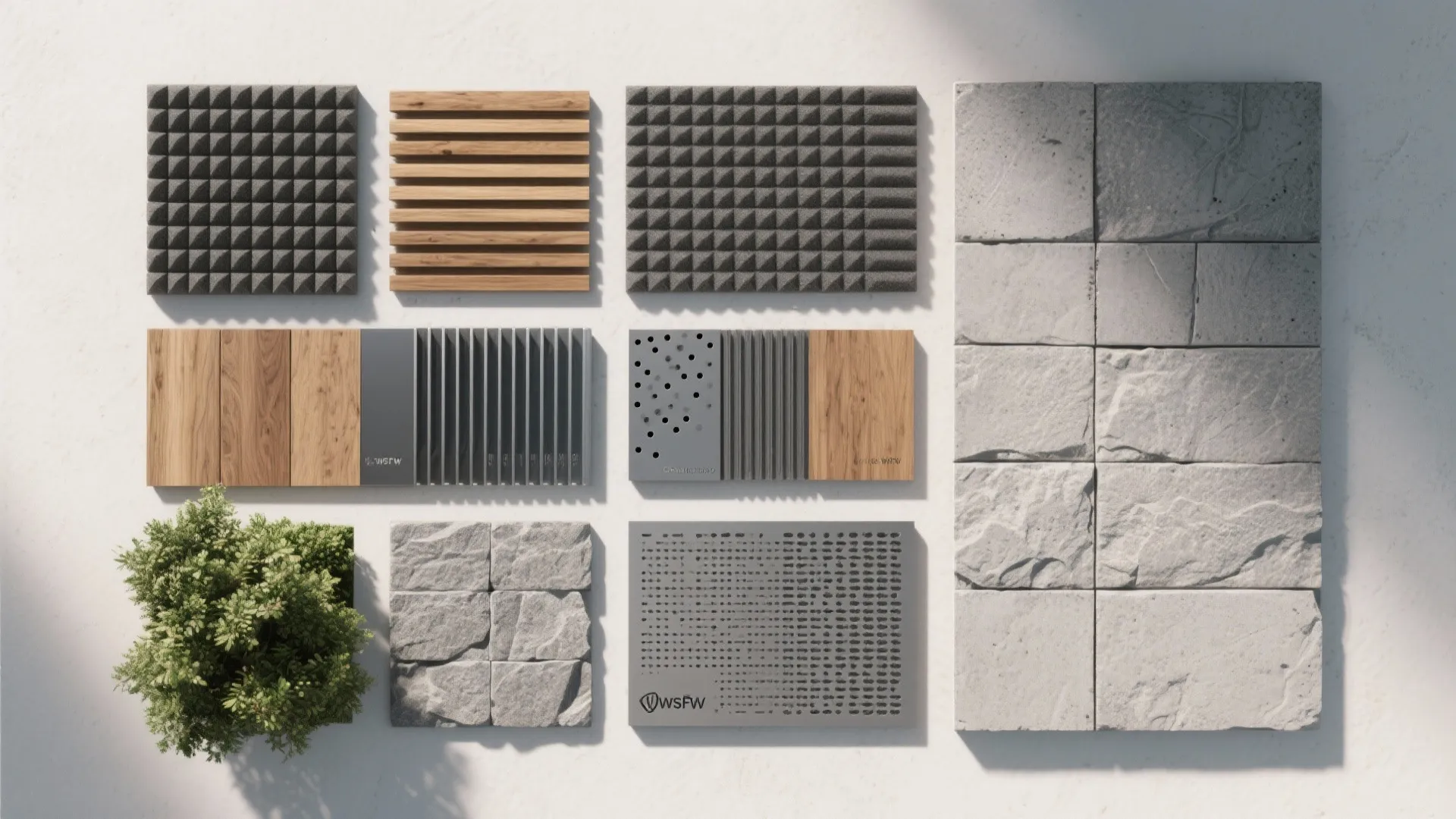 Bonus: Acoustic and Privacy Layering with Mixed Materials