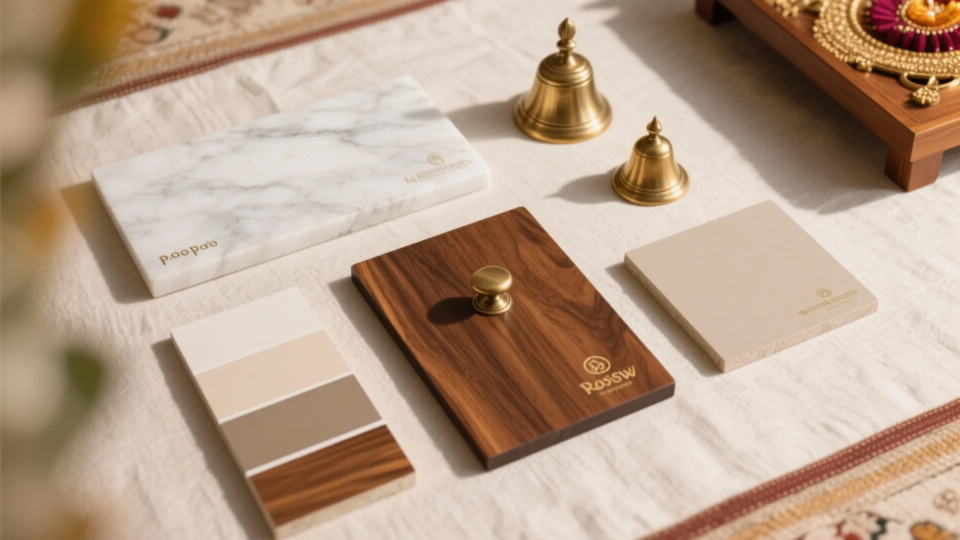 Marble, Wood, And Brass For Sacred Warmth