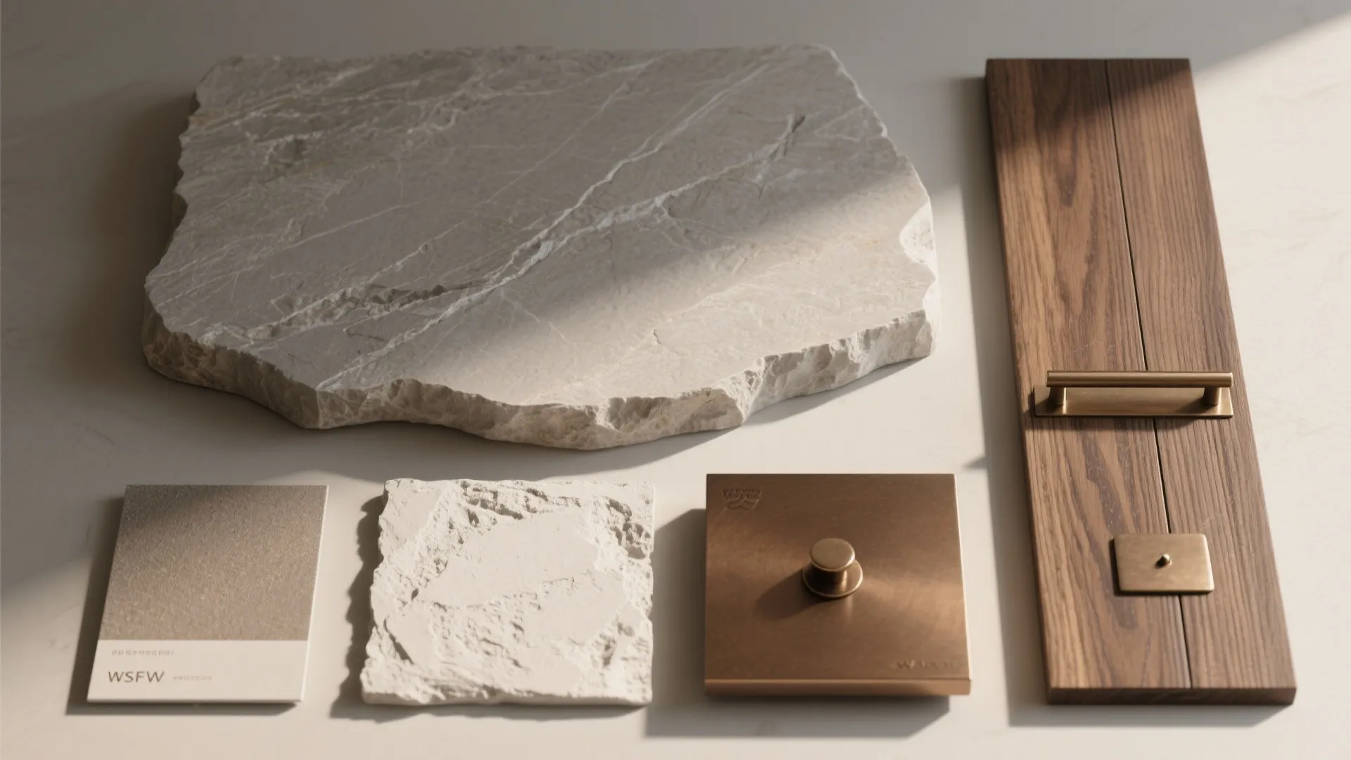 Layered Materials: Stone, Wood, and Soft Matte Metals