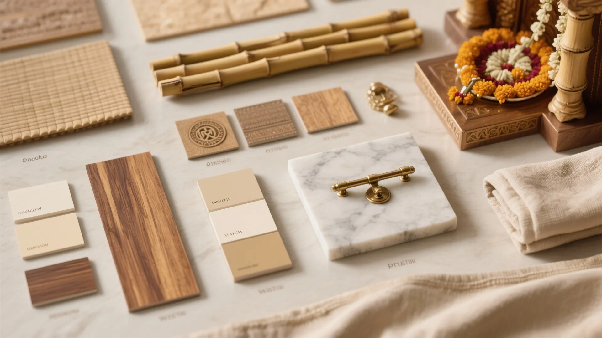 Natural Materials and Calming Tones