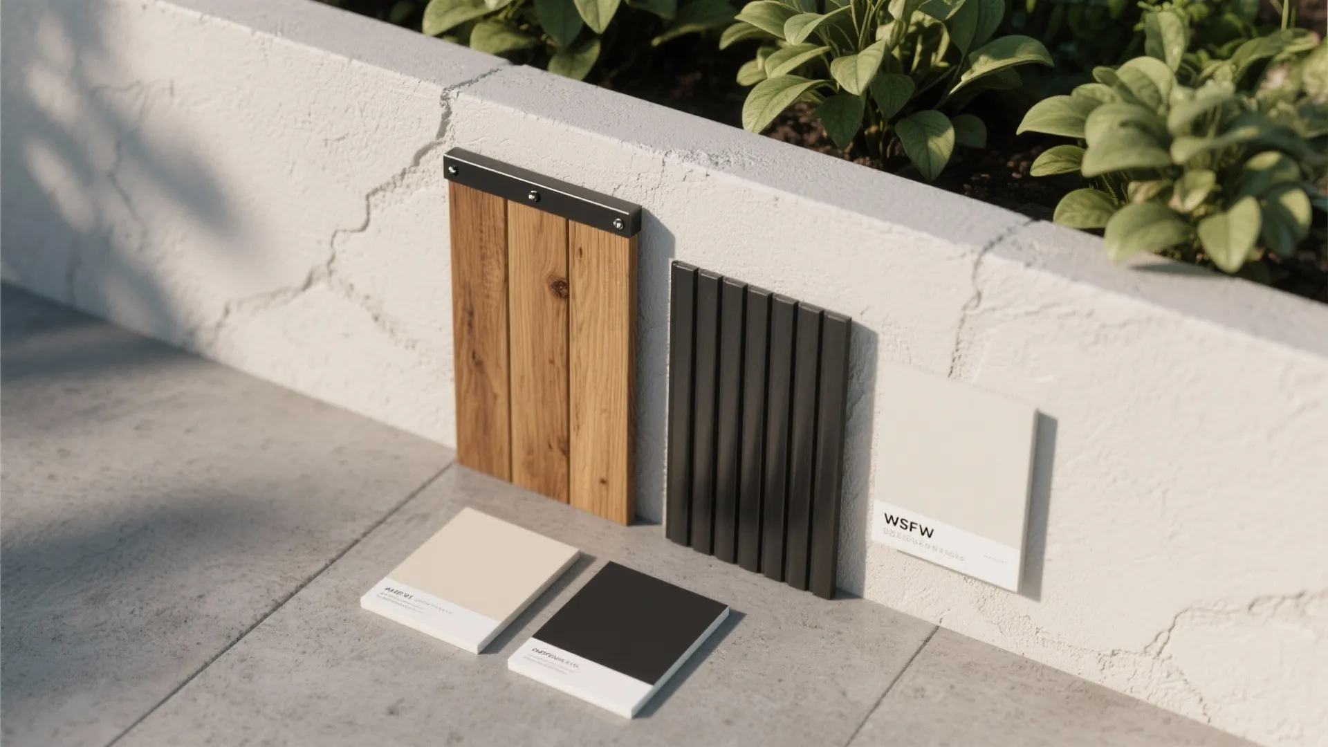 Minimalist massing with mixed materials