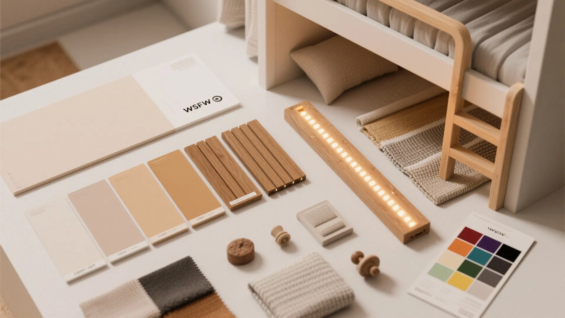 5. Curated style: mix materials and lighting for depth