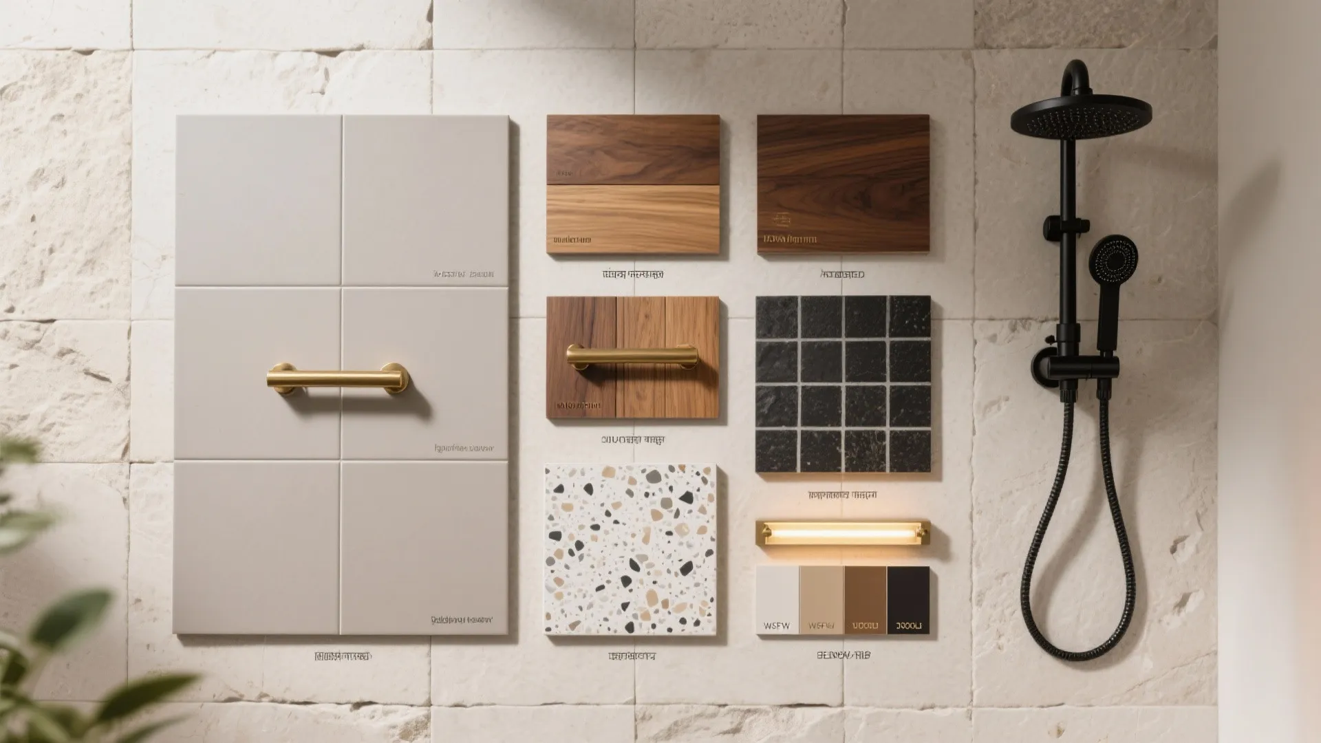 Materials that love India: non-slip tiles, warm wood accents, and brass