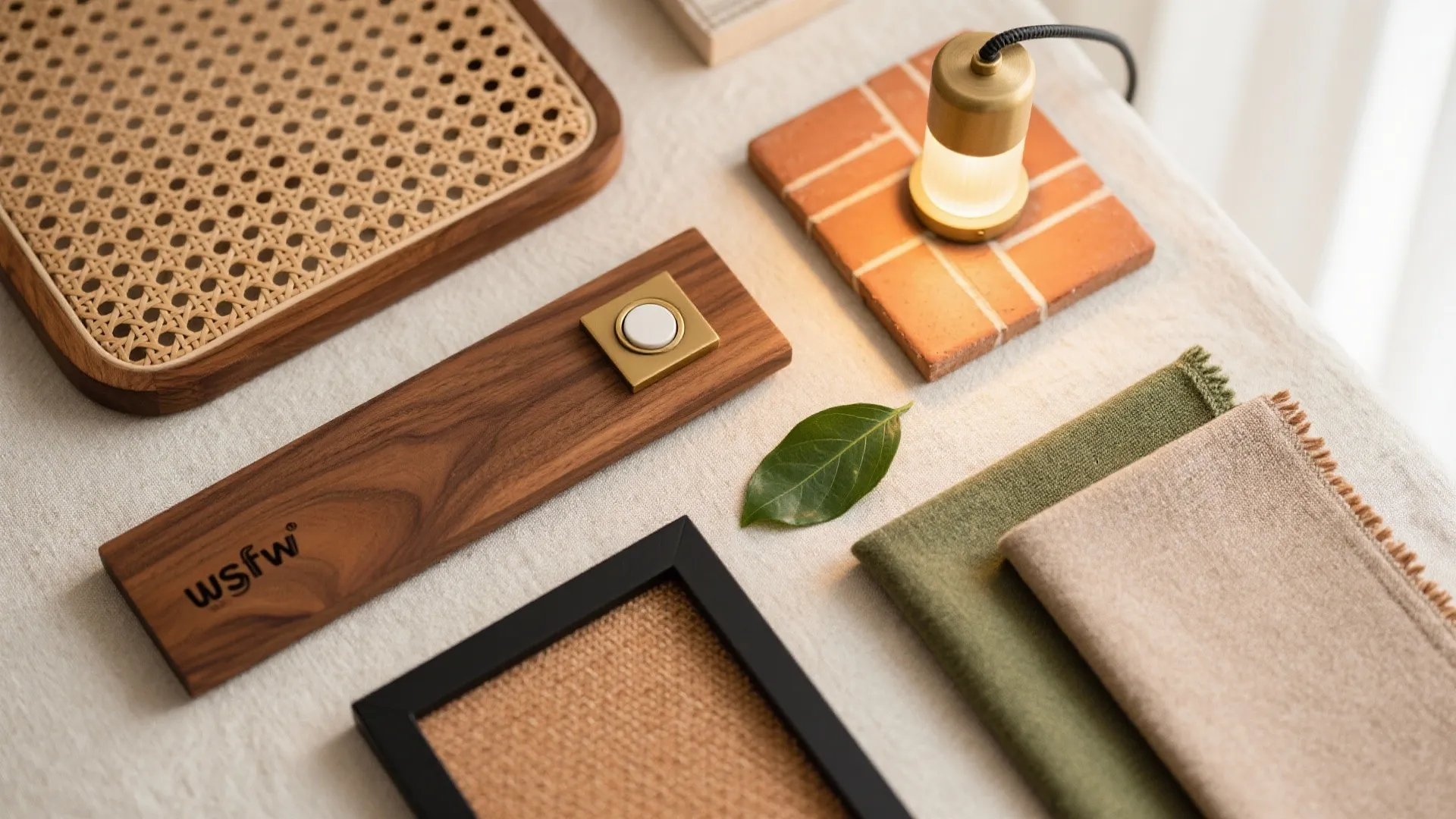 Layered lighting and local materials for warmth