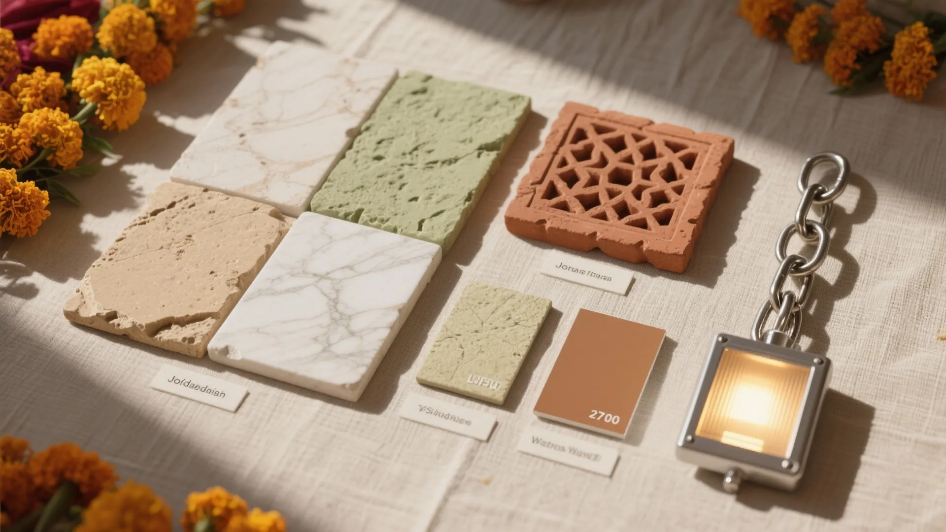 Regional Materials: Sandstone, Lime Plaster, and Terracotta