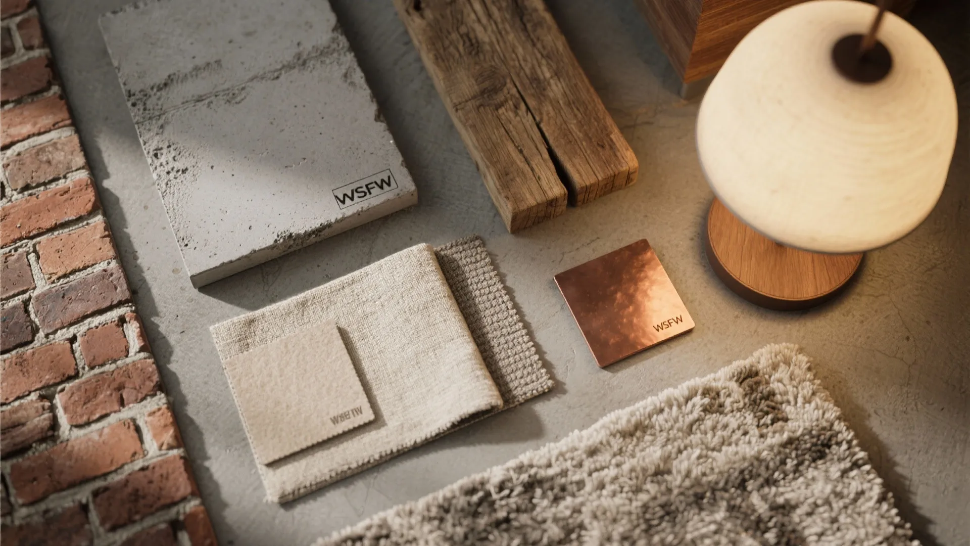 1. Exposed materials, softened edges