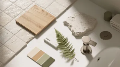 Serene Bathroom Design with Natural Materials