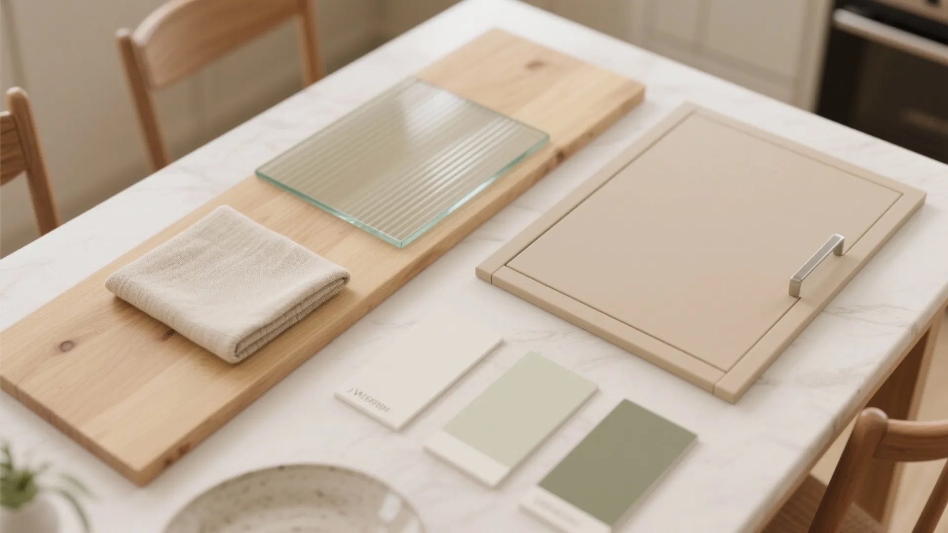 Warm wood accents with mixed textures