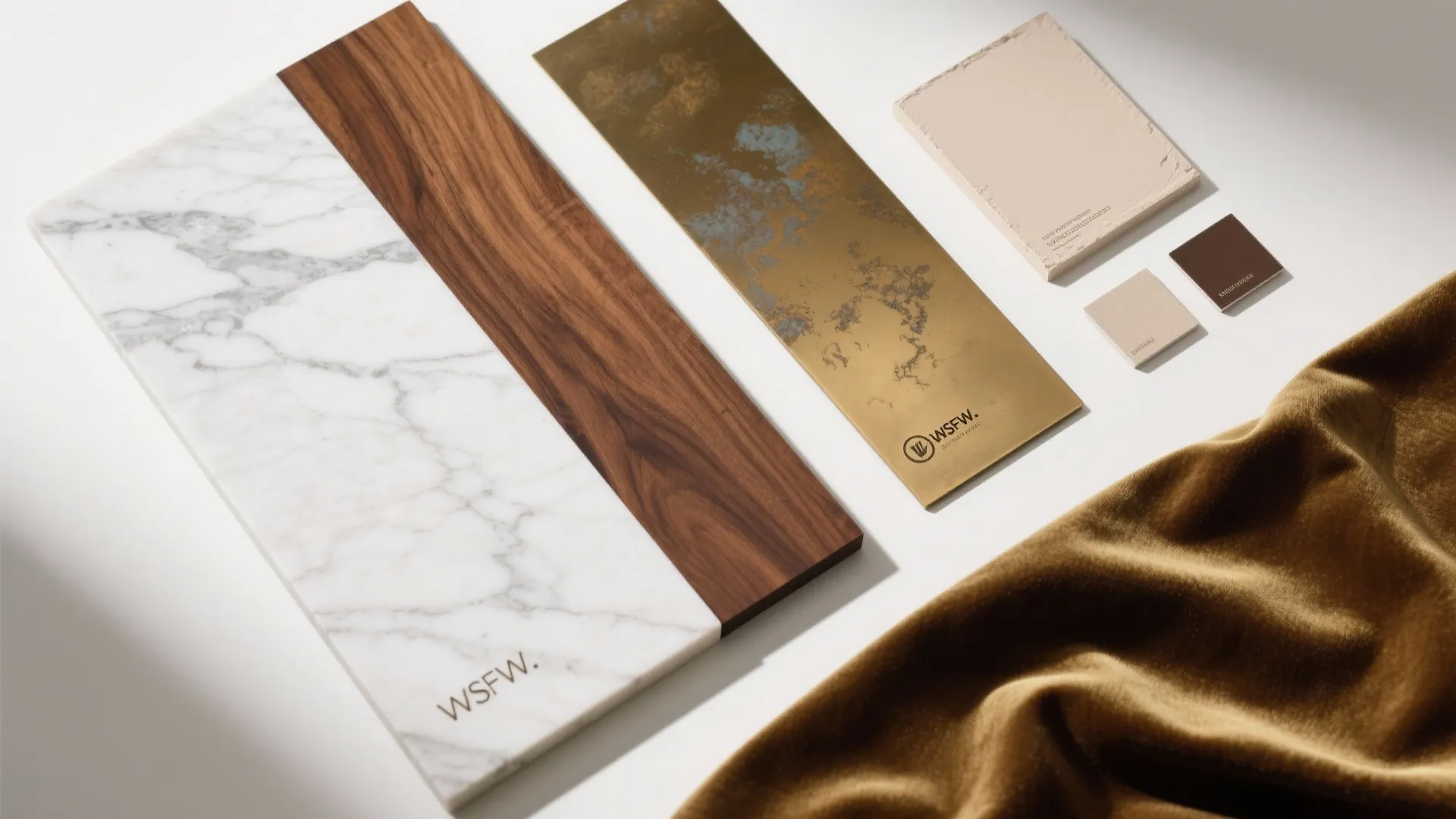 5) Material Juxtaposition: Stone, Wood, Metal, and Plush Textiles