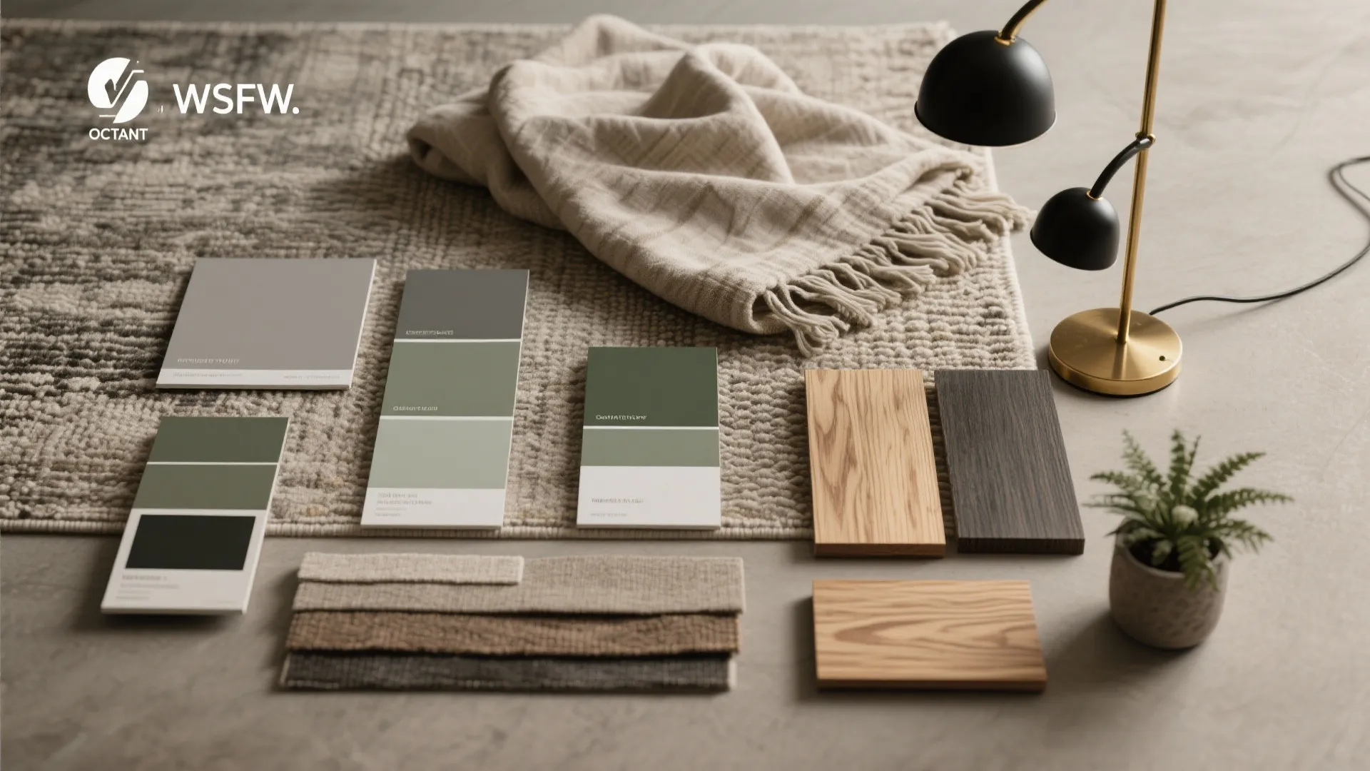 5. Layered Textiles and Brass Accents