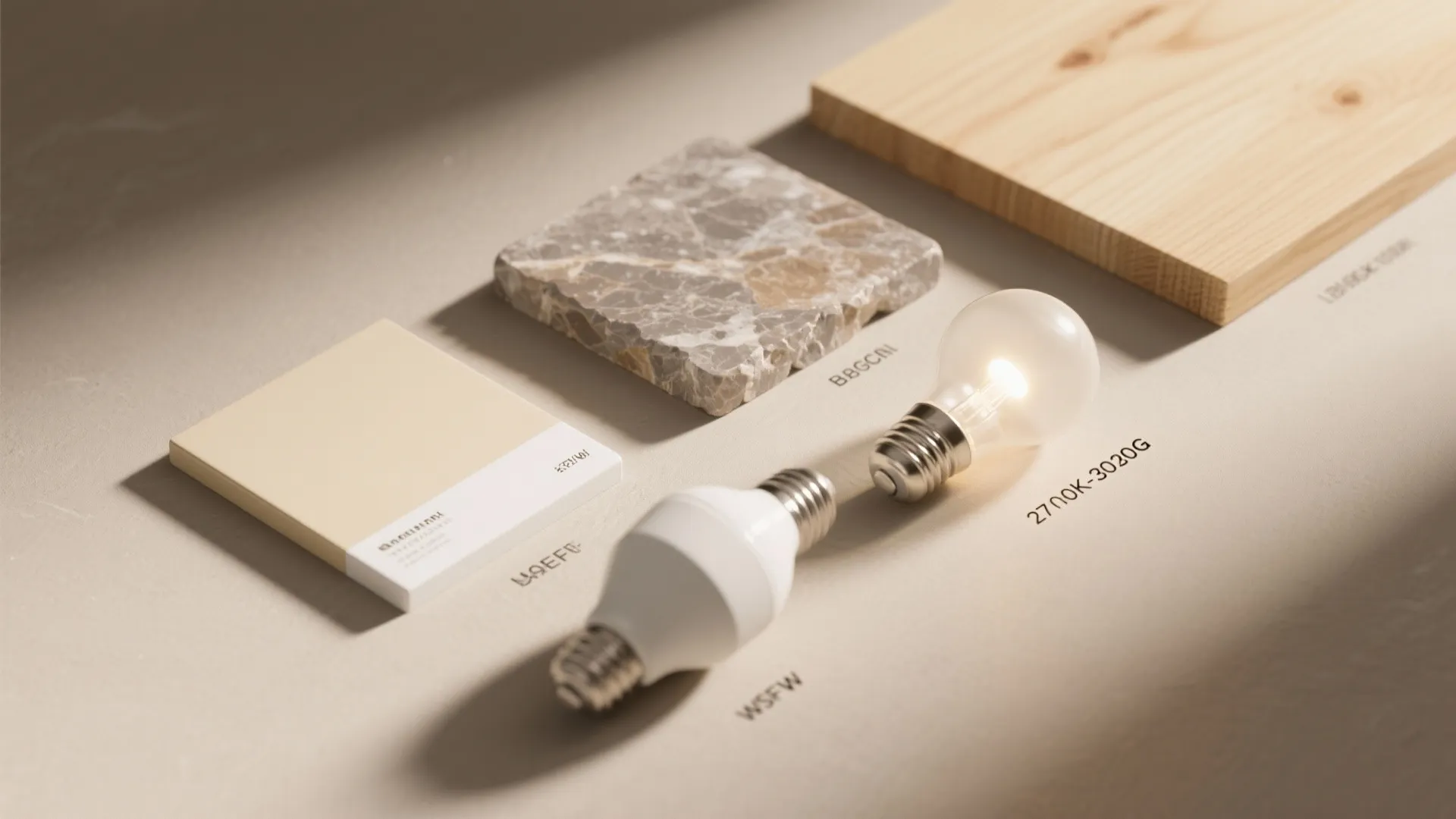 5. Balance with Warm Lighting and Complementary Surfaces