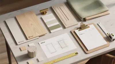 Modern Interior Design Materials & Color Palette Selection