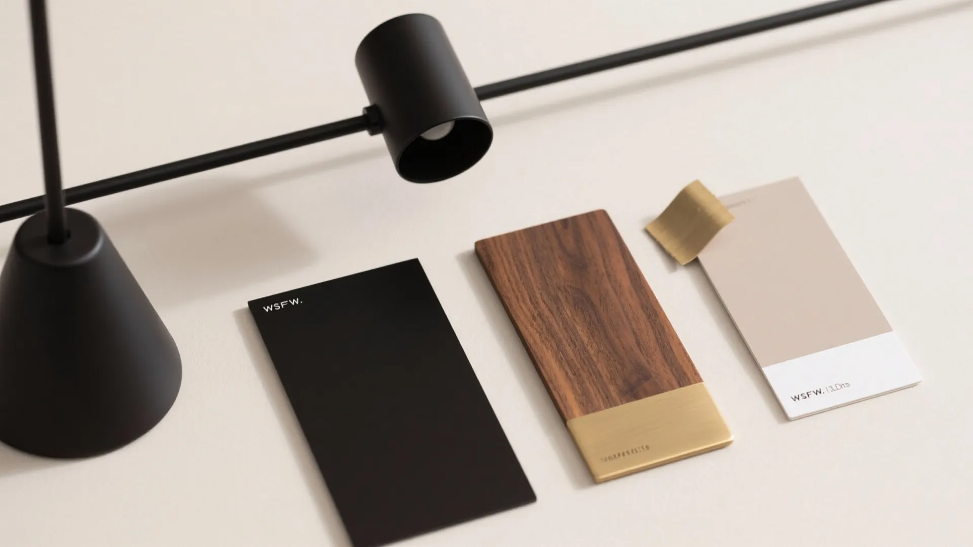 Mixed-Material Fixtures: Wood, Brass, and Matte Black