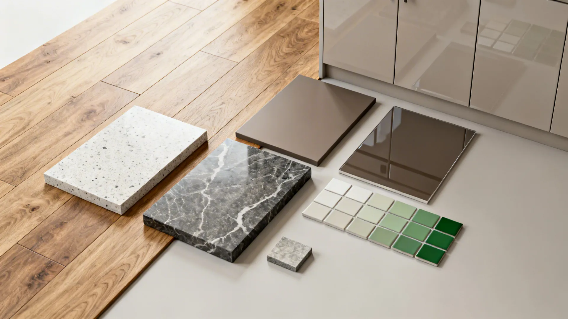 3. Consistent materials, varied finishes