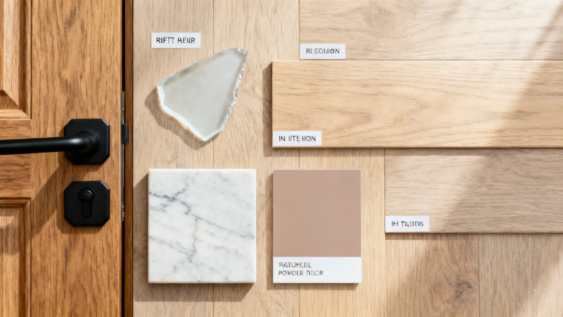 Warm Wood + Matte Black Mix