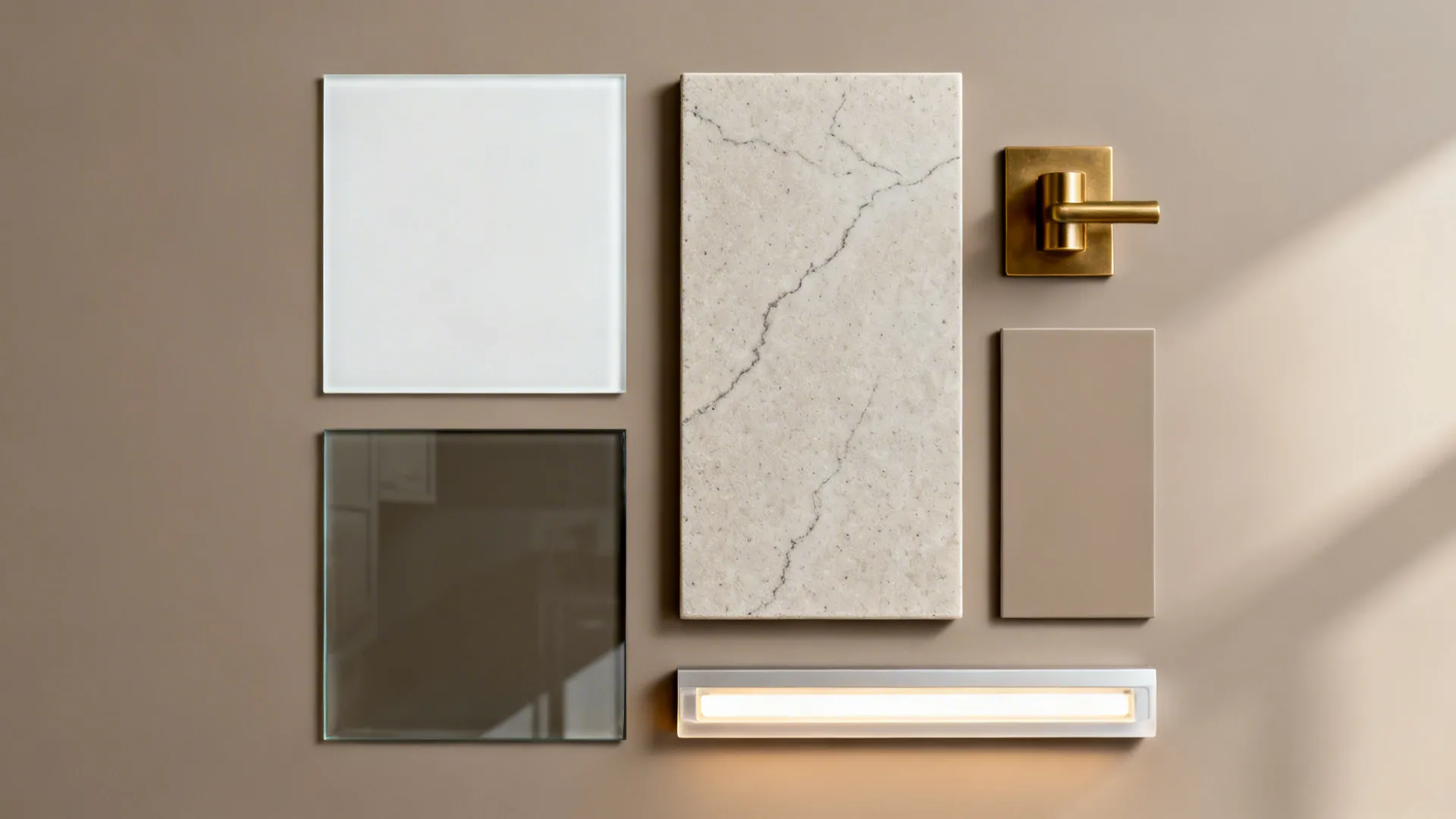 Glass Backsplash for Depth and Light