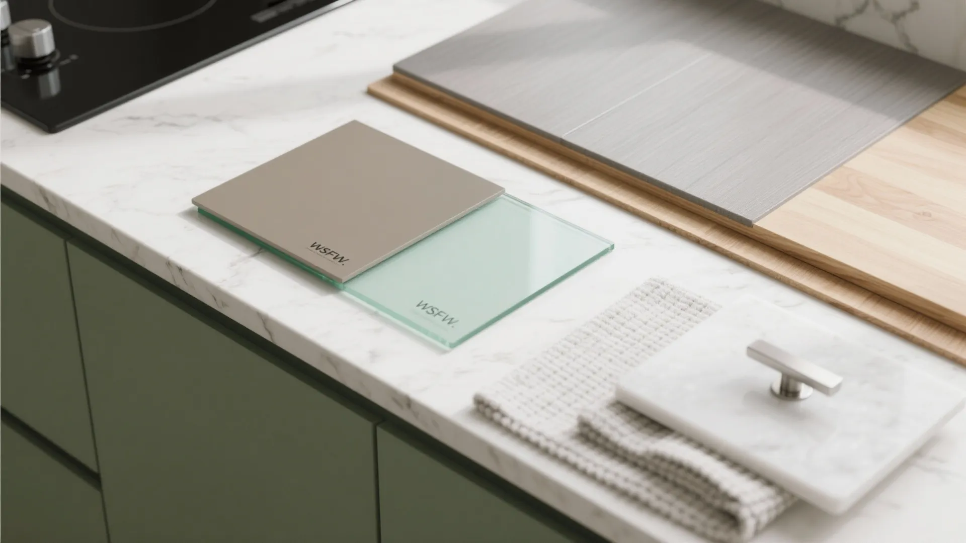 Glass Backsplash for Light and Easy Cleaning