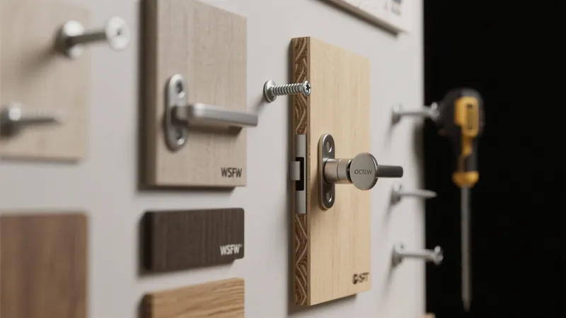 Modern Cabinet Hardware Display Wall – Choose the Perfect Finish
